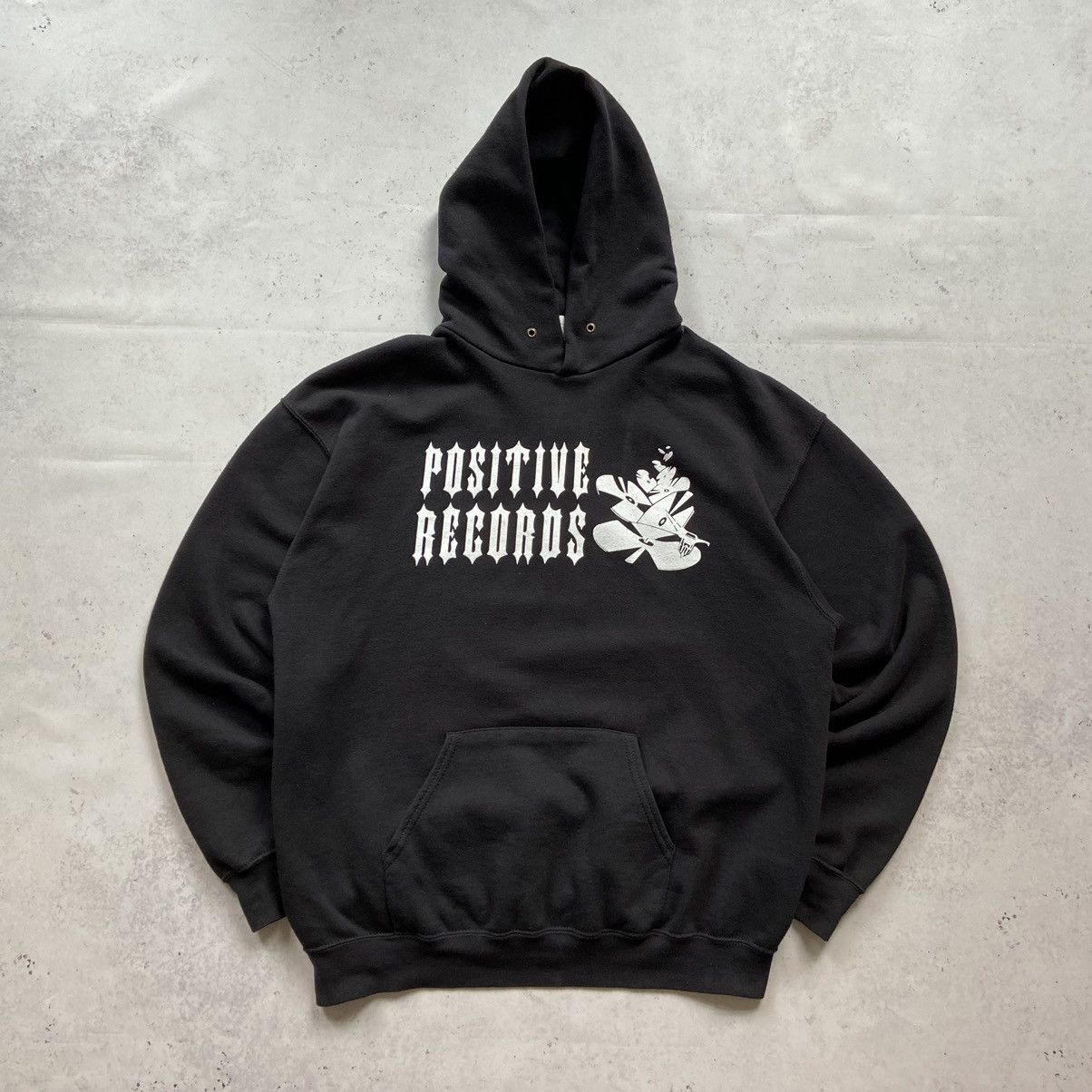 Japanese Brand × Streetwear × Vintage Positive Records Hoodie Vintage ...