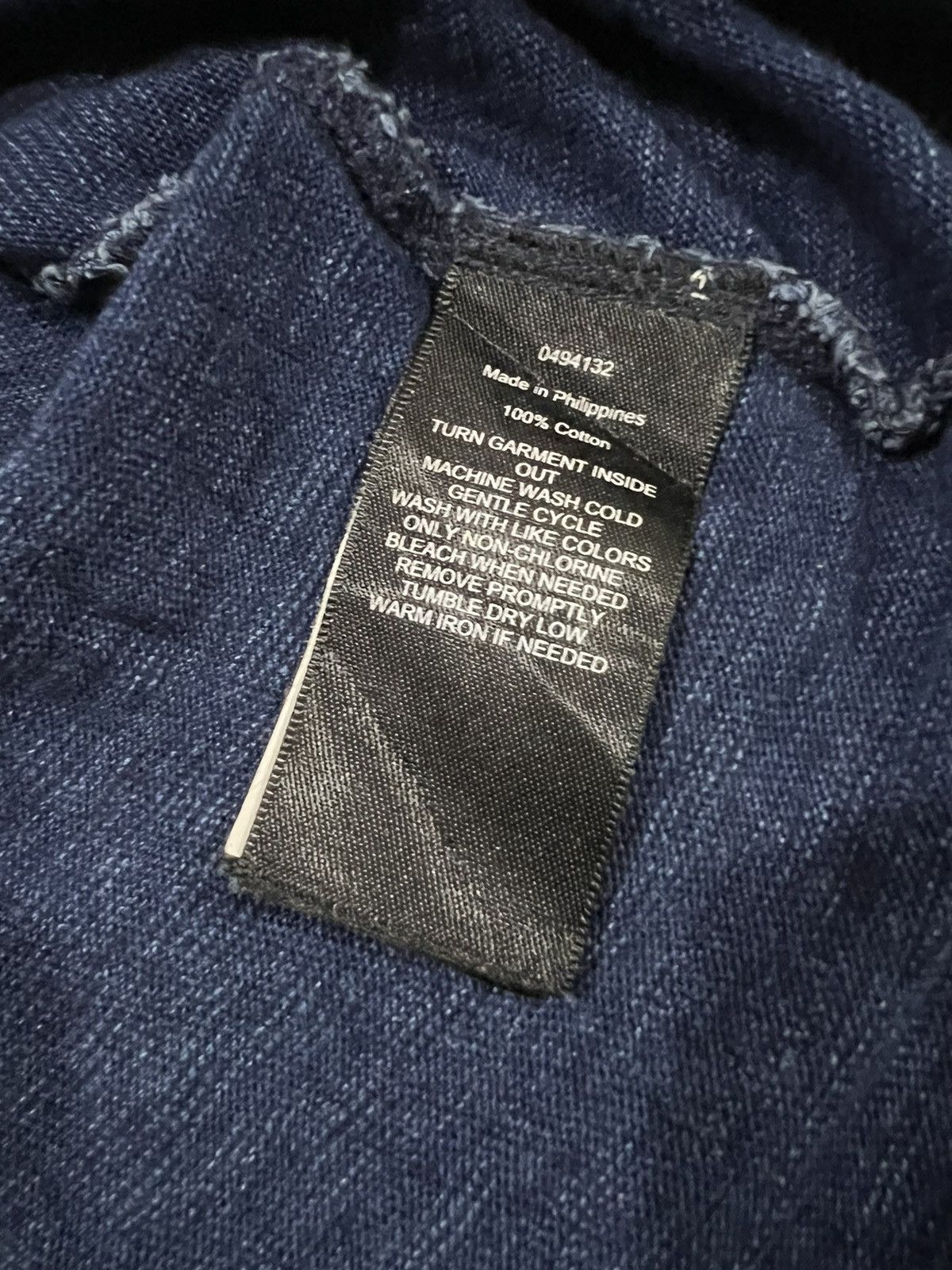 RRL Ralph Lauren RARE🔥RRL Indigo Dyed Two Pockets Twill Cotton Polo Shirt Size US S / EU 44-46 / 1 - 8 Thumbnail
