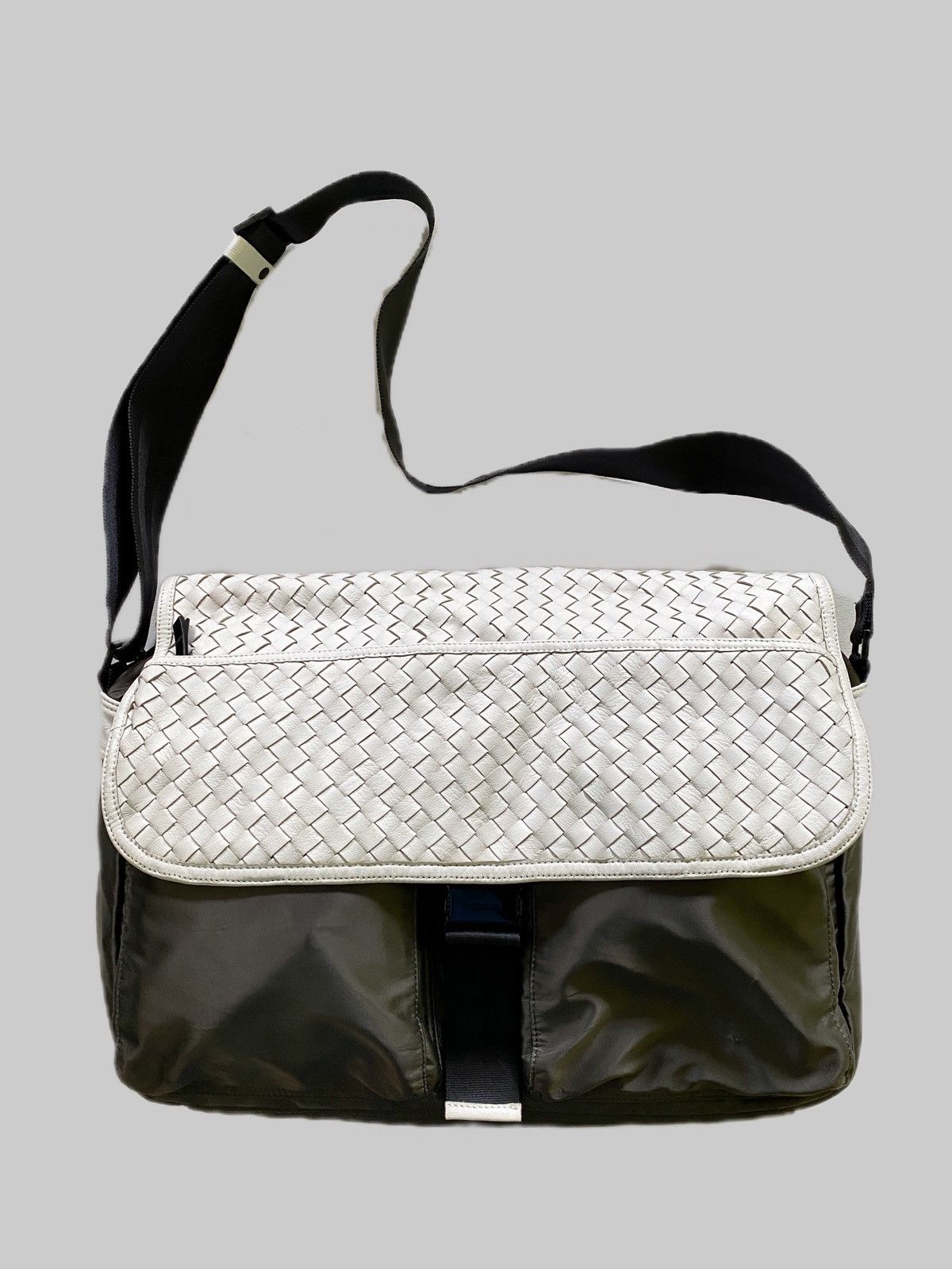 Yohji Yamamoto 2009 2tones Y’saccs Intrecciato Weave Leather Slings Size ONE SIZE - 1 Thumbnail