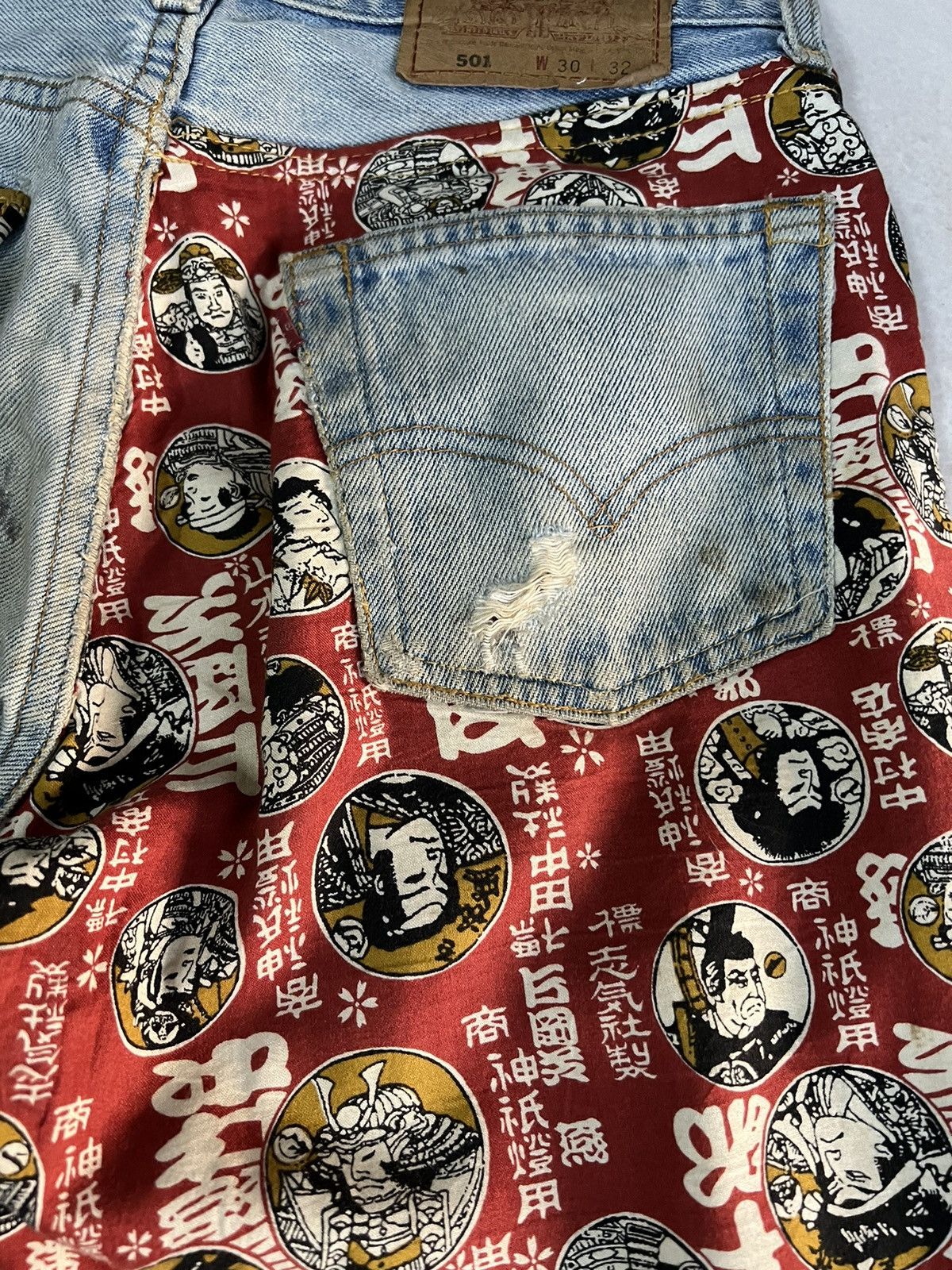 If Six Was Nine × Levi's LAST DROP 🔥Vintage 90’s Levis 501 Distressed Denim Jeans Size US 30 / EU 46 - 9 Thumbnail