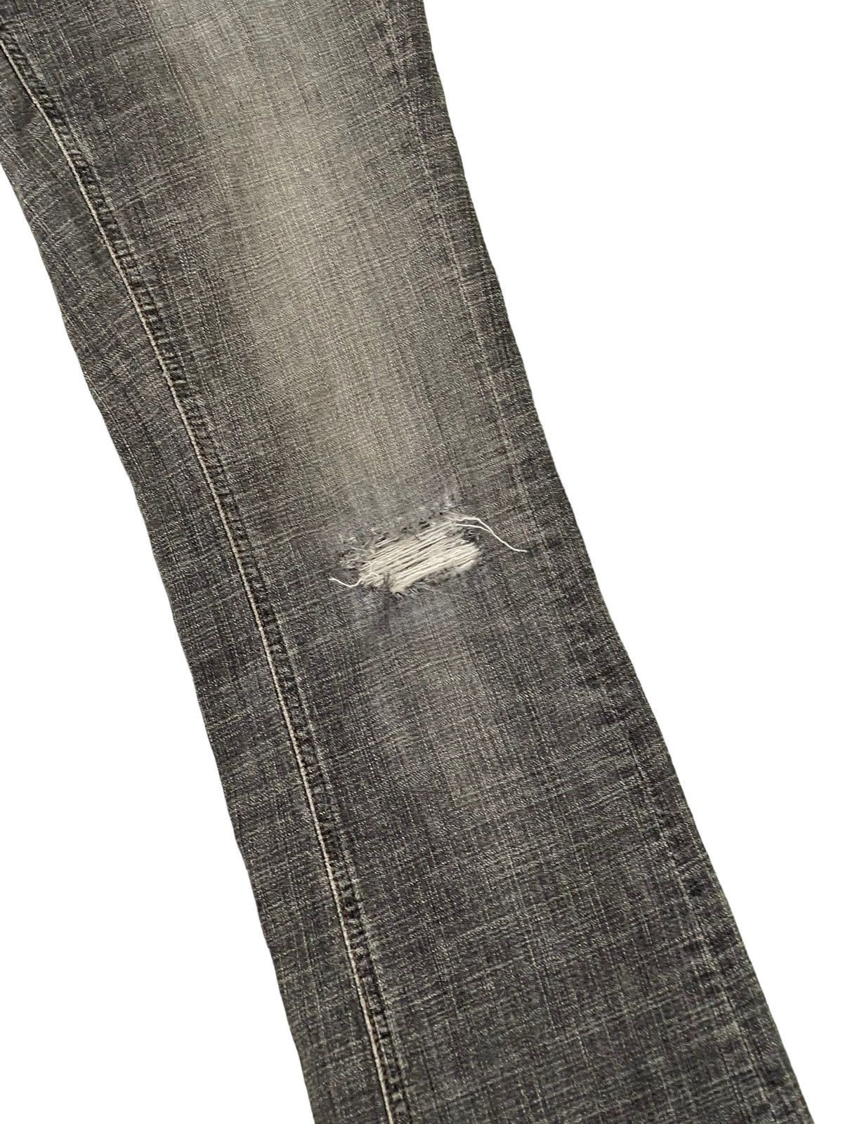 Japanese Brand Flare Jeans Ideo Japan Distress Stretch Boot Cut 6🟦1 Size US 31 - 7 Thumbnail