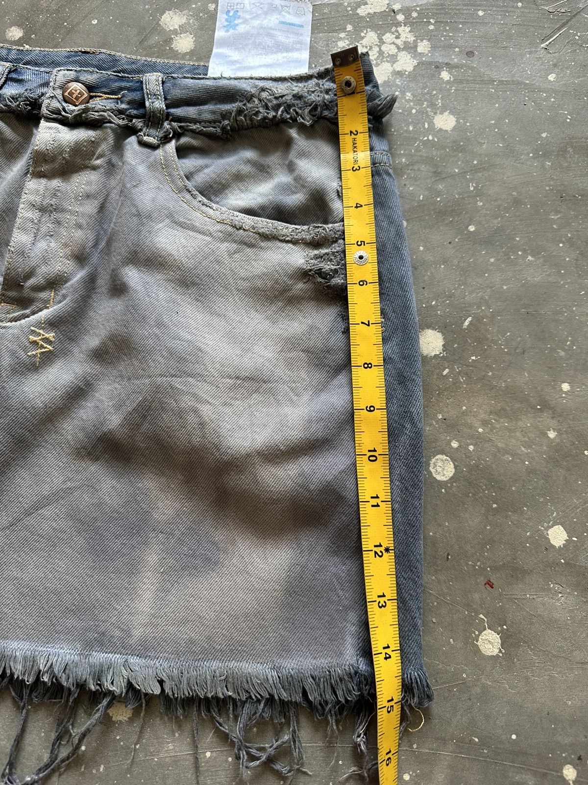 Ksubi Ksubi Distressed Mini Skirt Y2k Style denim Size 28" / US 6 / IT 42 - 11 Thumbnail