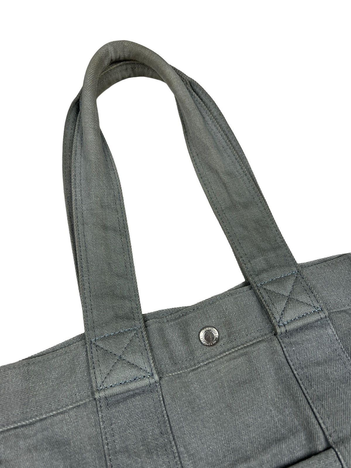 Head Porter × Porter Head Porter Grey Denim Tote Bag Size ONE SIZE - 5 Thumbnail