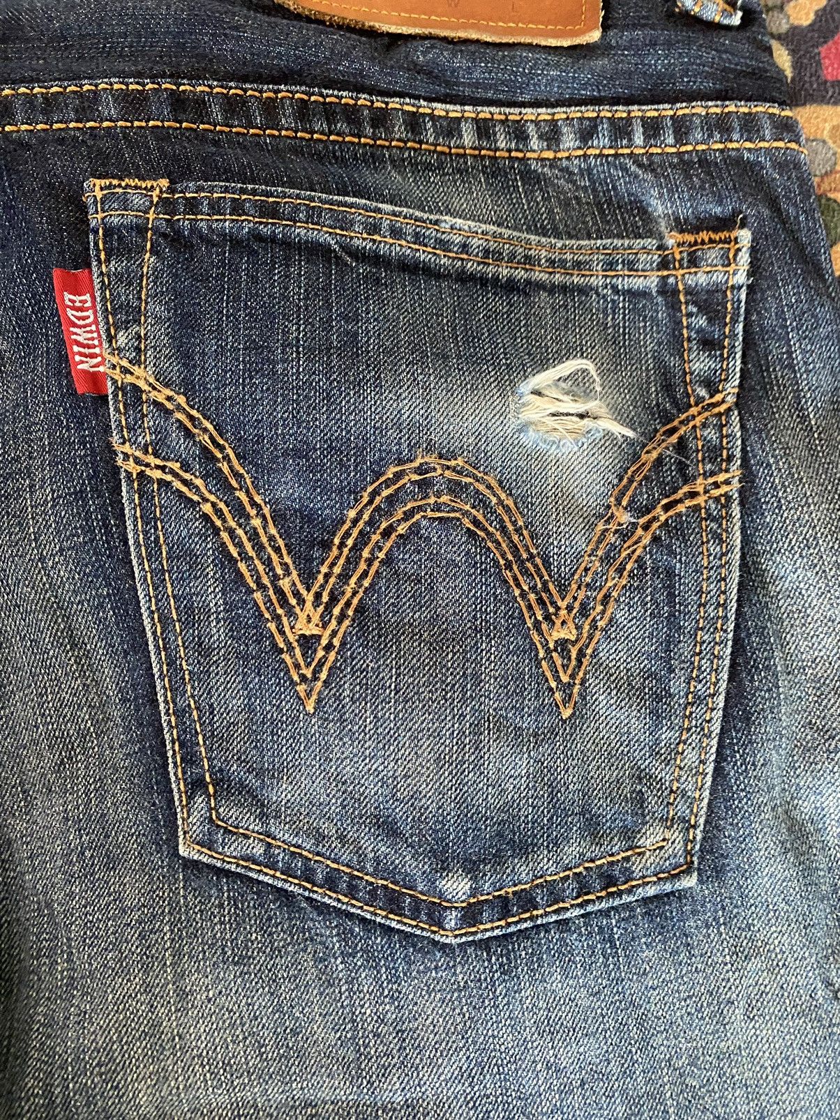Edwin × Japanese Brand × Vintage Vintage Edwin Exclusive Vintage Distressed Denim 35 Size US 35 - 9 Thumbnail