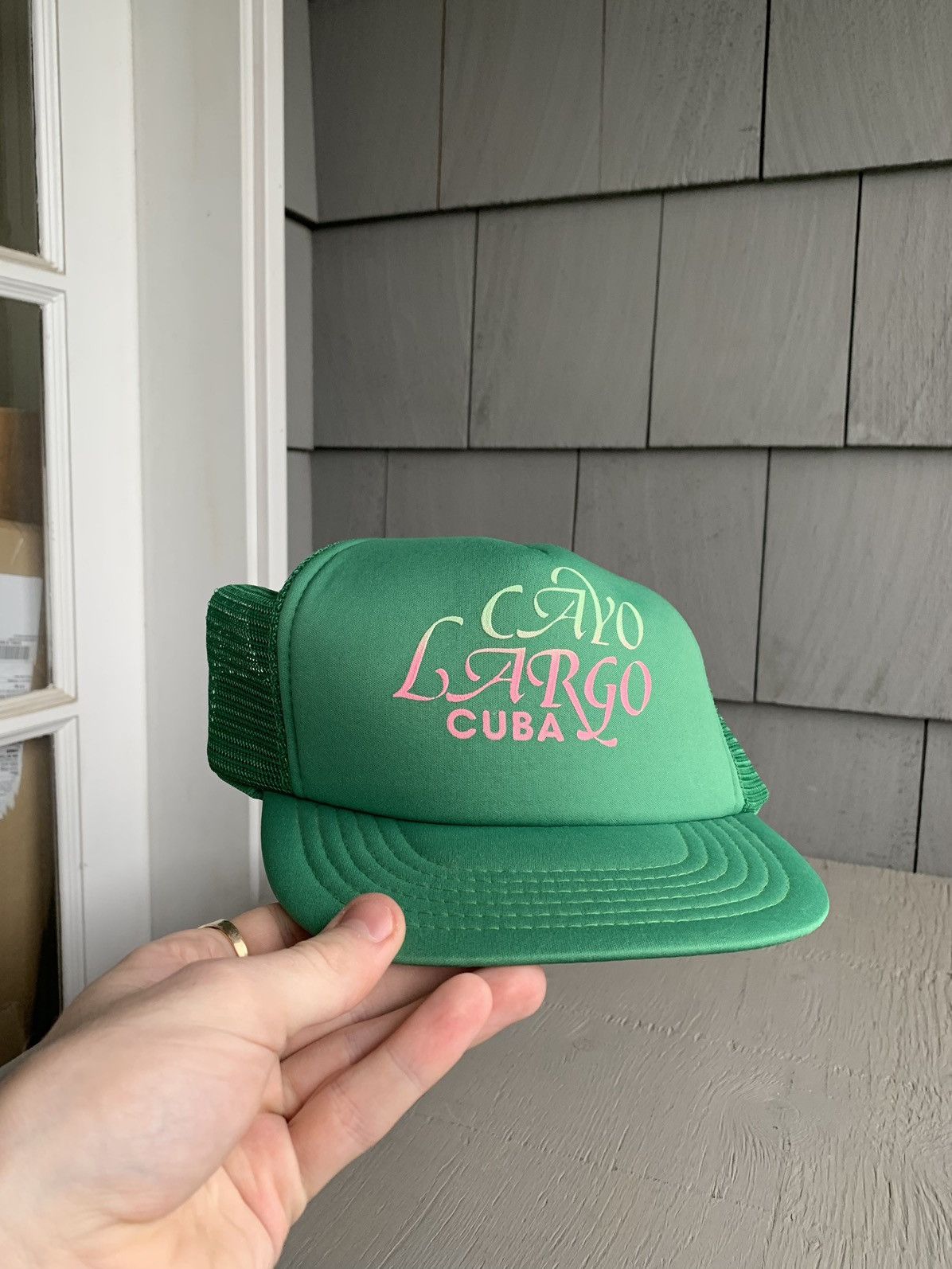 Other × Vintage Vintage Trucker Hat Green Tourist Cuba Gradient Text Script Size ONE SIZE - 8 Thumbnail