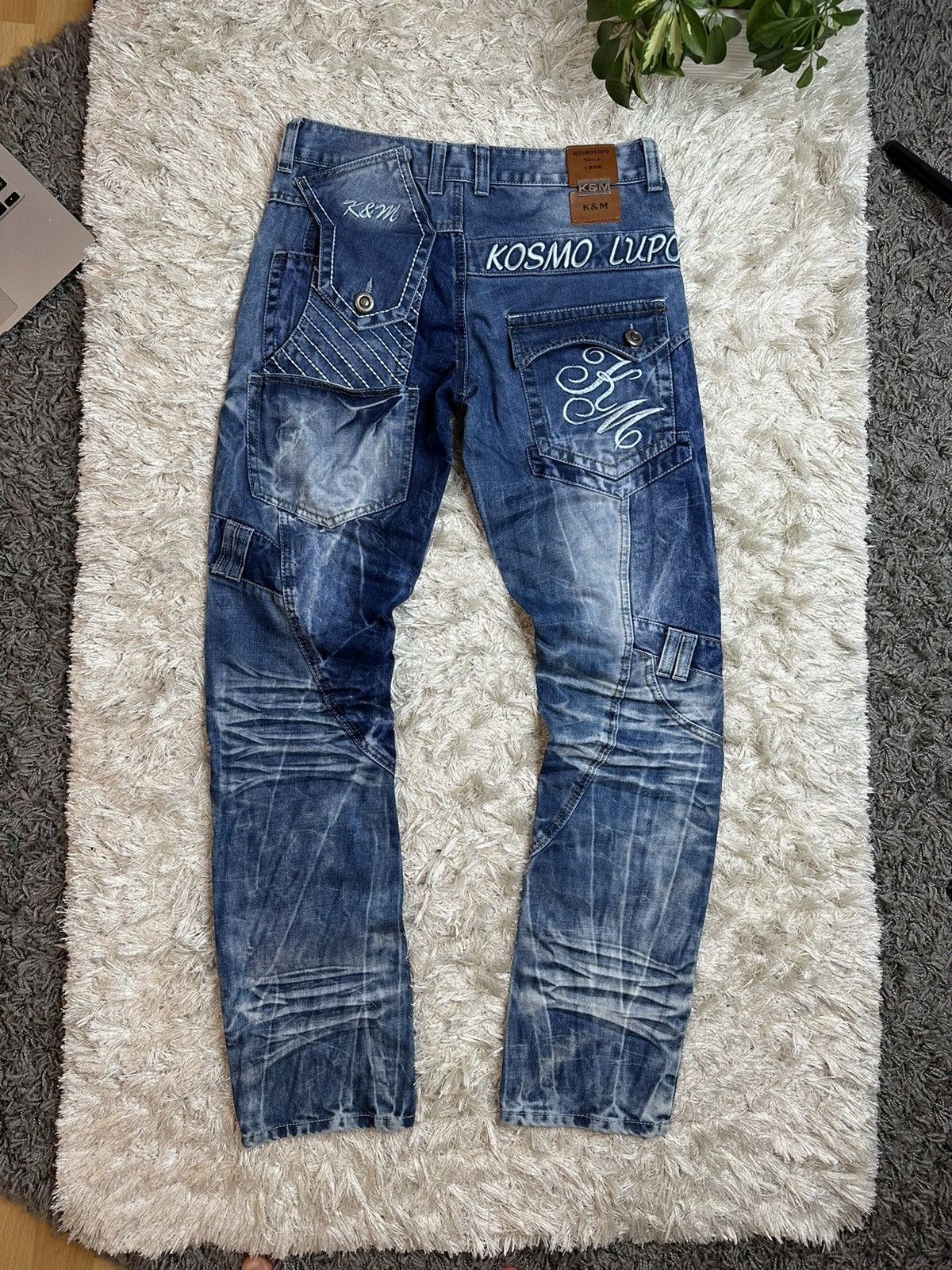 Denime Street Wear Vintage Jeans K&M Kosmo Lupo Size US 29 - 1 Thumbnail