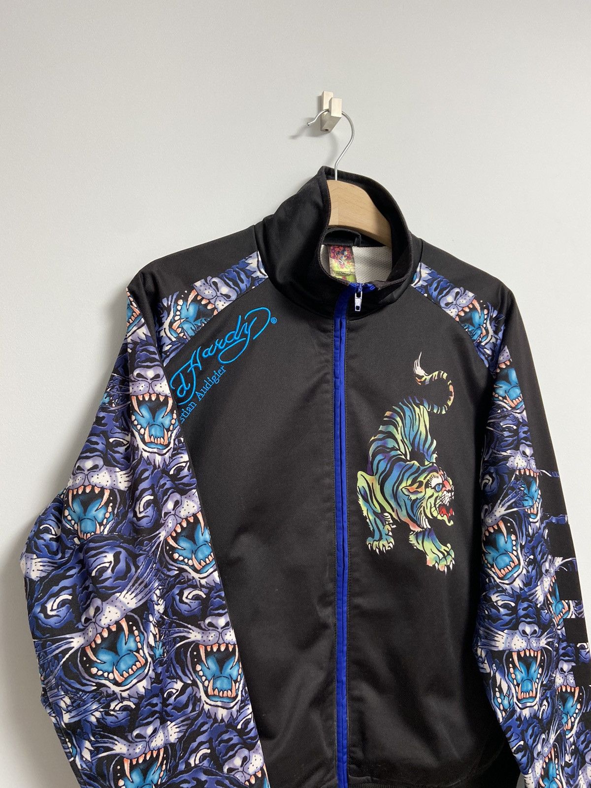Ed Hardy Vintage Ed Hardy Track Top Jacket Black Logo Size US S / EU 44-46 / 1 - 11 Thumbnail