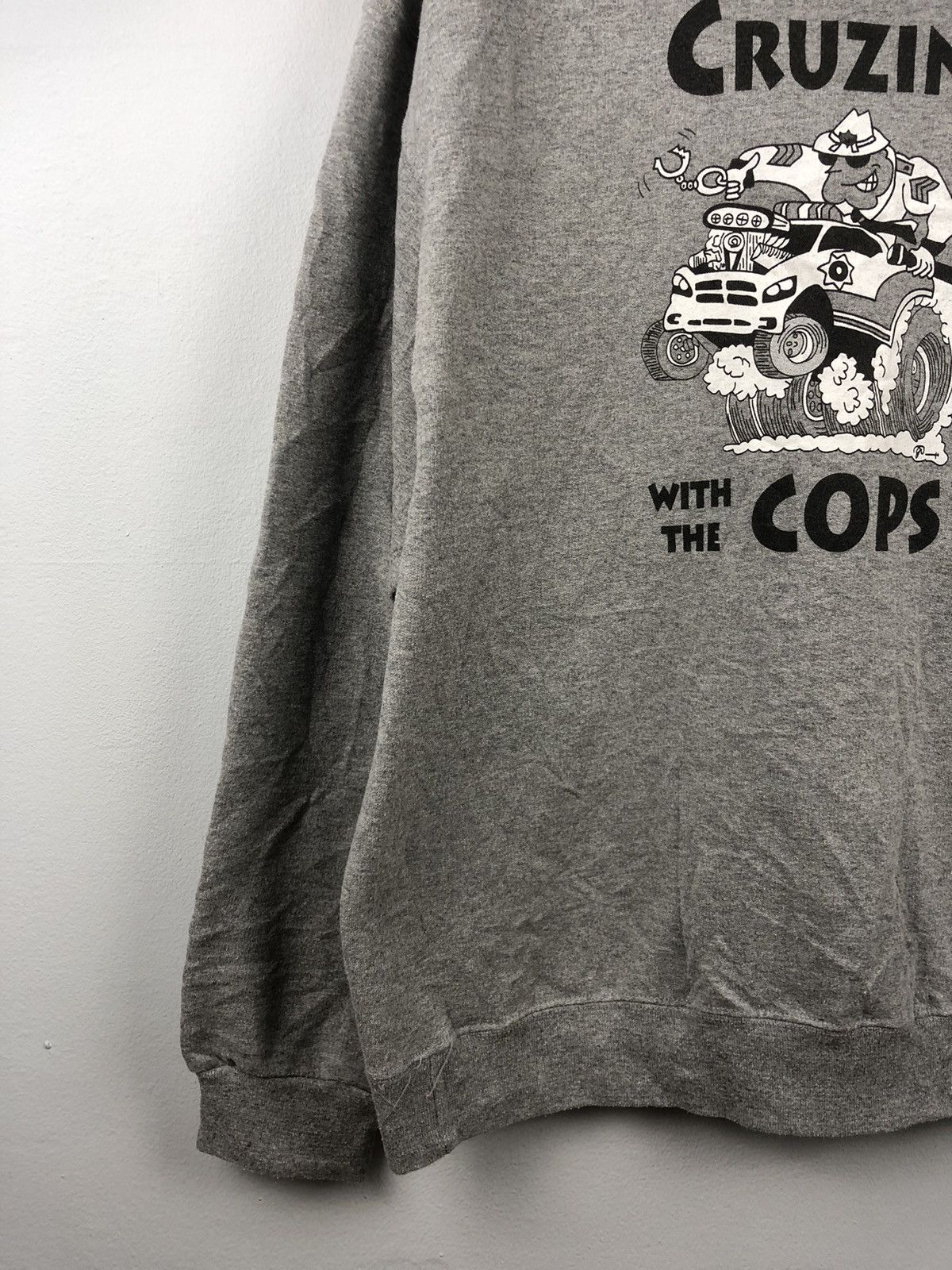 Vintage Vintage 90s Cruzin With The Cop Sweatshirt Size US M / EU 48-50 / 2 - 2 Thumbnail
