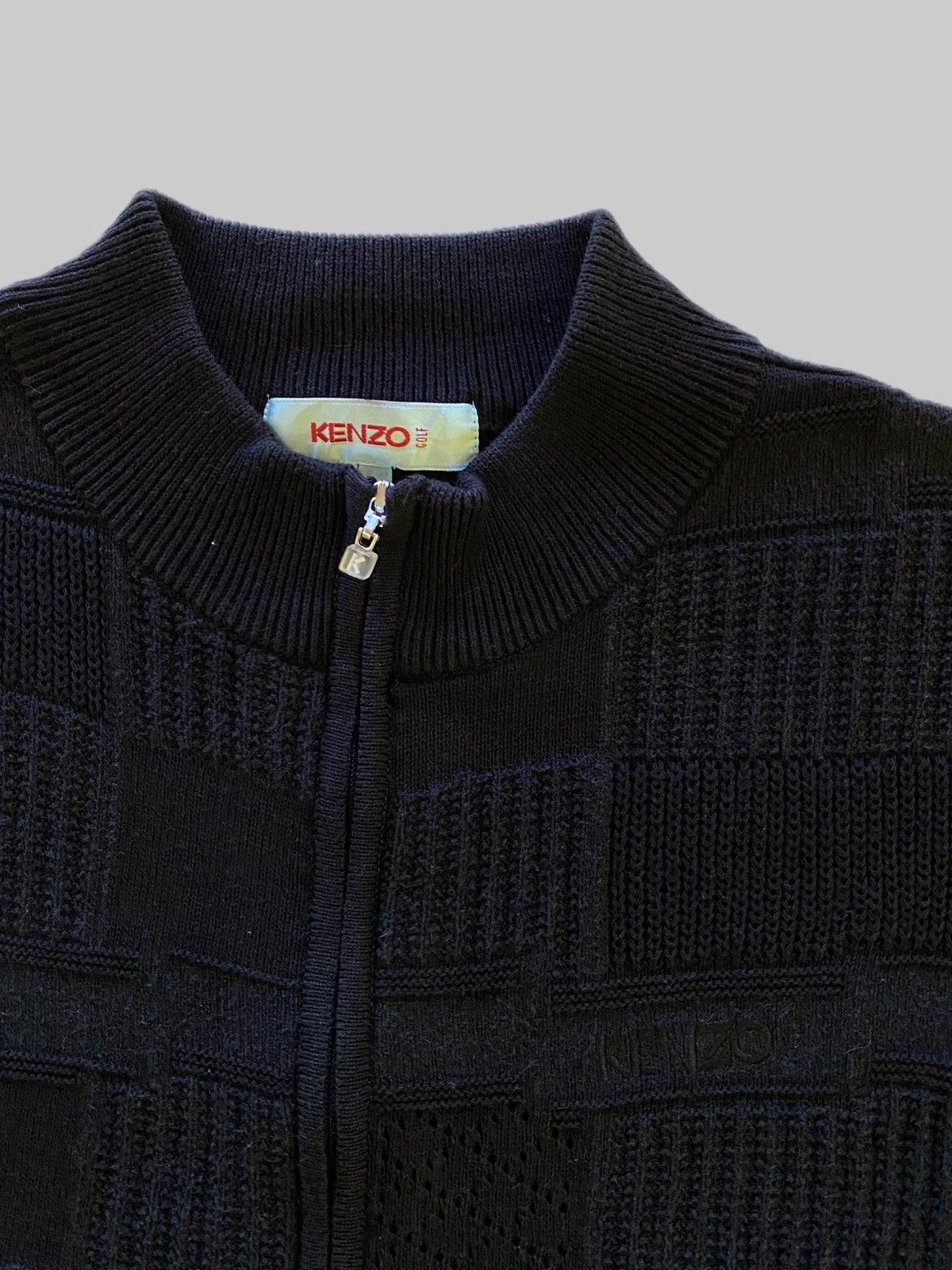 Kenzo × Vintage 1990s Kenzo Golf Patchwork Knitwear Size US S / EU 44-46 / 1 - 3 Thumbnail