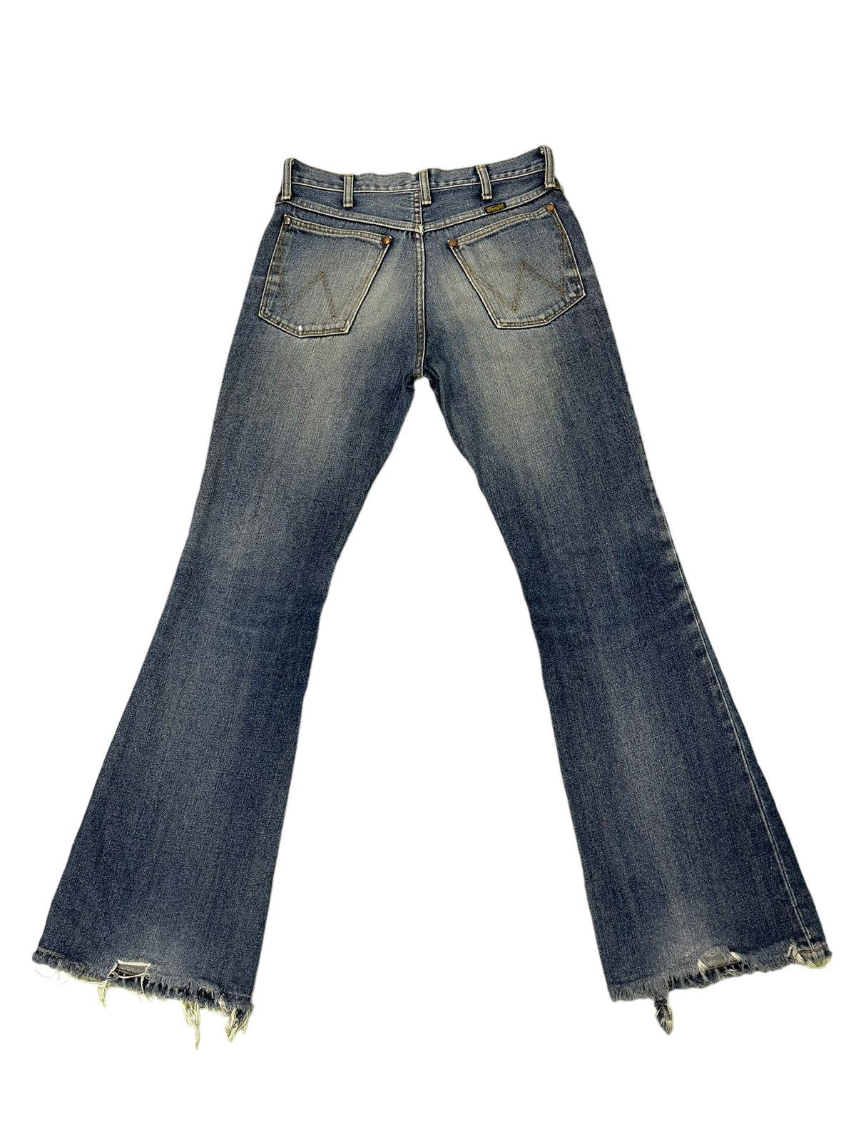 Japanese Brand Flare Jeans Vtg Wrangler Japan Distress Bell Bottom 6🟦0 Size US 30 / EU 46 - 10 Thumbnail