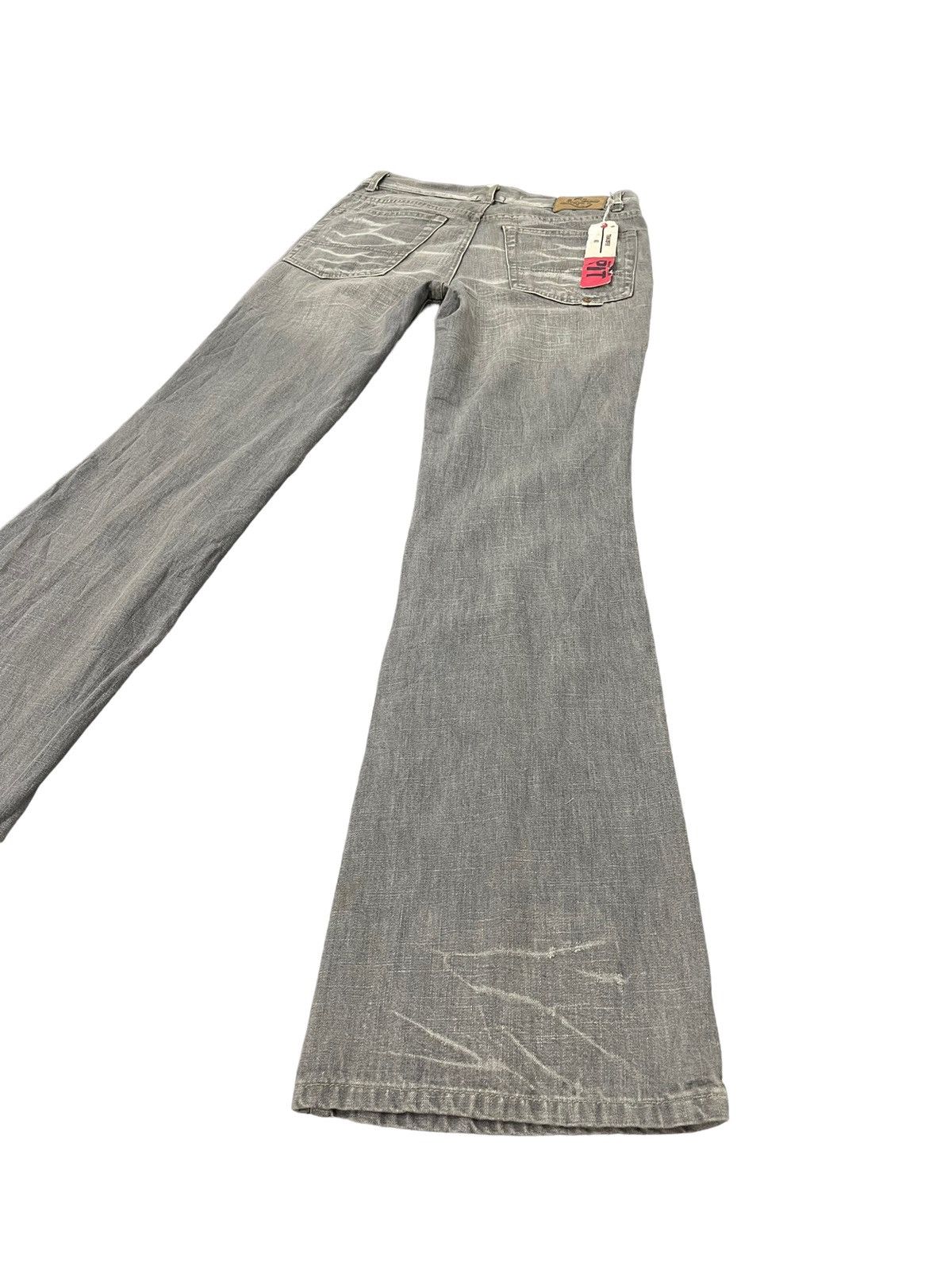 Japanese Brand Flare Jeans New Raer Italy Faded Distress Boot Cut 6🟦1 Size US 30 / EU 46 - 13 Thumbnail