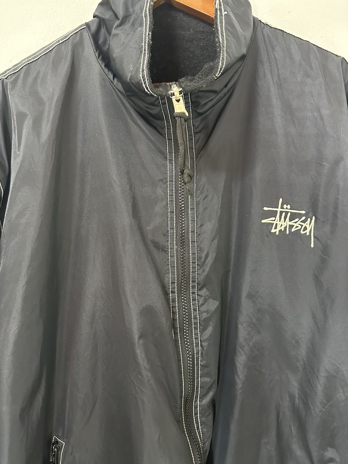 Stussy Stussy Windbreaker Jacket Big Logo Design Embroidered logo Size US L / EU 52-54 / 3 - 5 Thumbnail