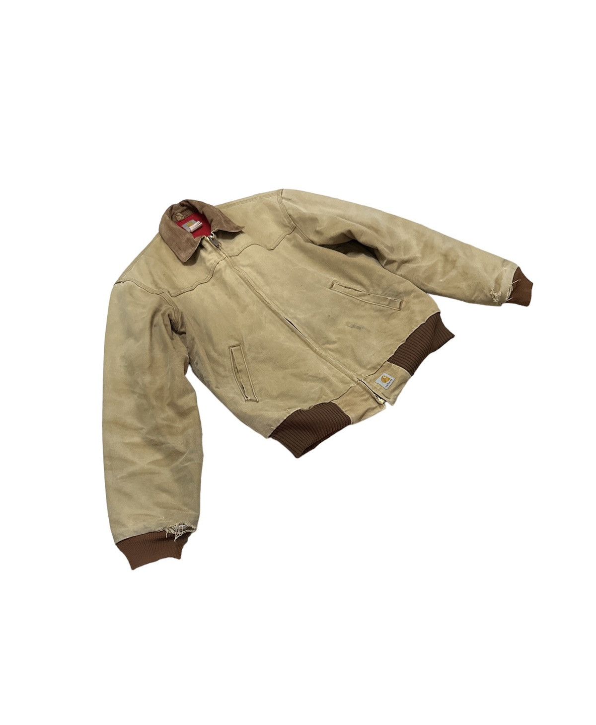 Carhartt Vintage Carhartt Chore Jacket Distressed Work Wear Fashion Size US M / EU 48-50 / 2 - 1 Thumbnail