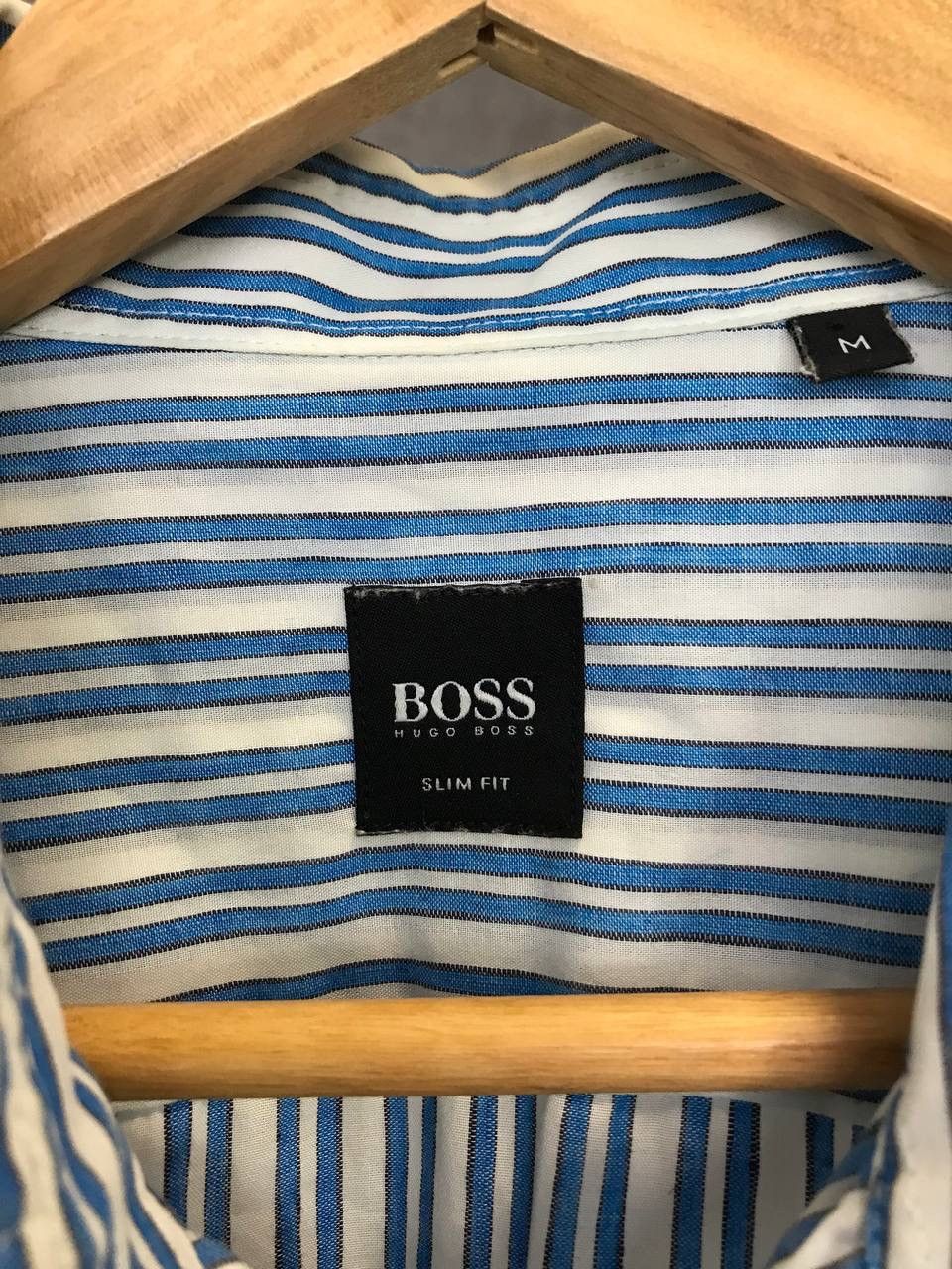 Designer Hugo Boss designer luxury striped shirt Size US M / EU 48-50 / 2 - 3 Thumbnail