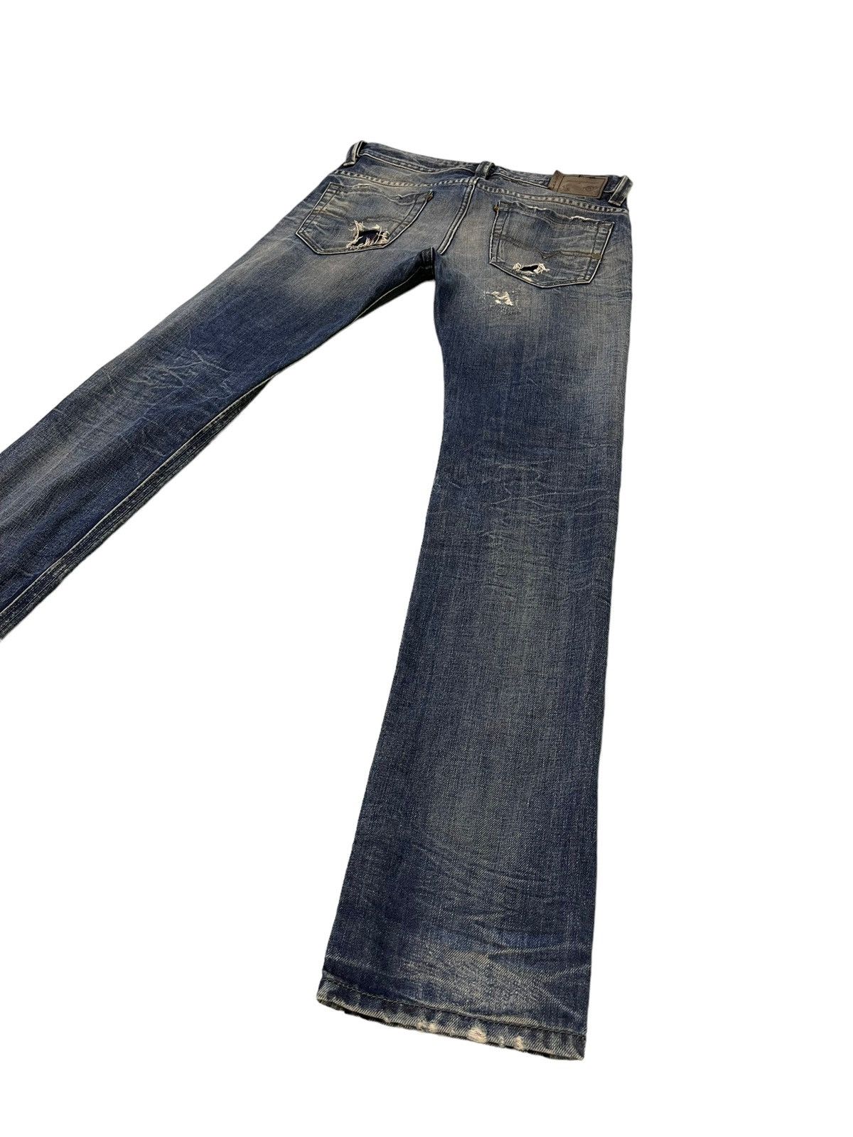 Diesel Slim Jeans Diesel Industries Distress Faded 5🟦7 Size US 31 - 14 Thumbnail