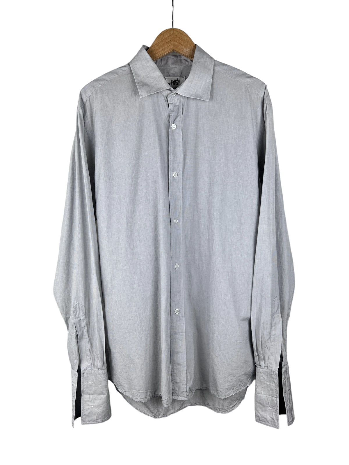 Hermes Vintage Hermes Button Up Shirt Size US L / EU 52-54 / 3 - 1 Thumbnail