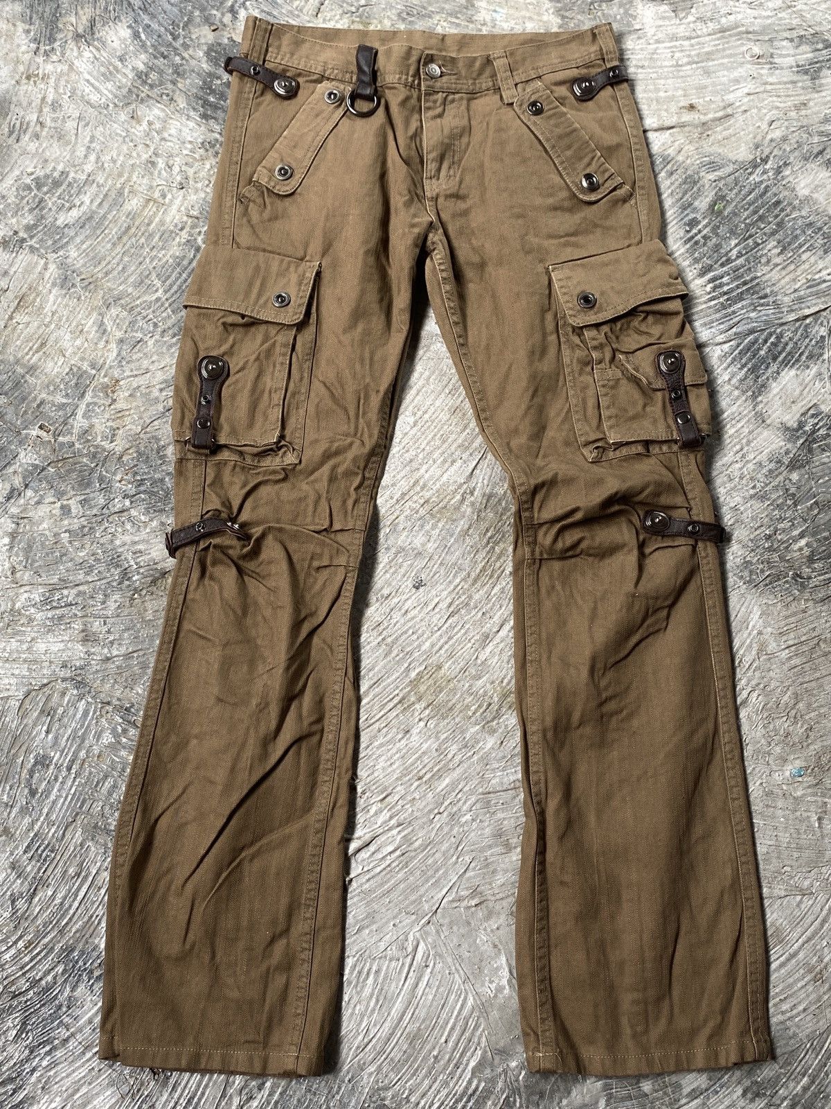 ?HOT?TORNADO Mart Cargo Bondage multipocket pant - Denim