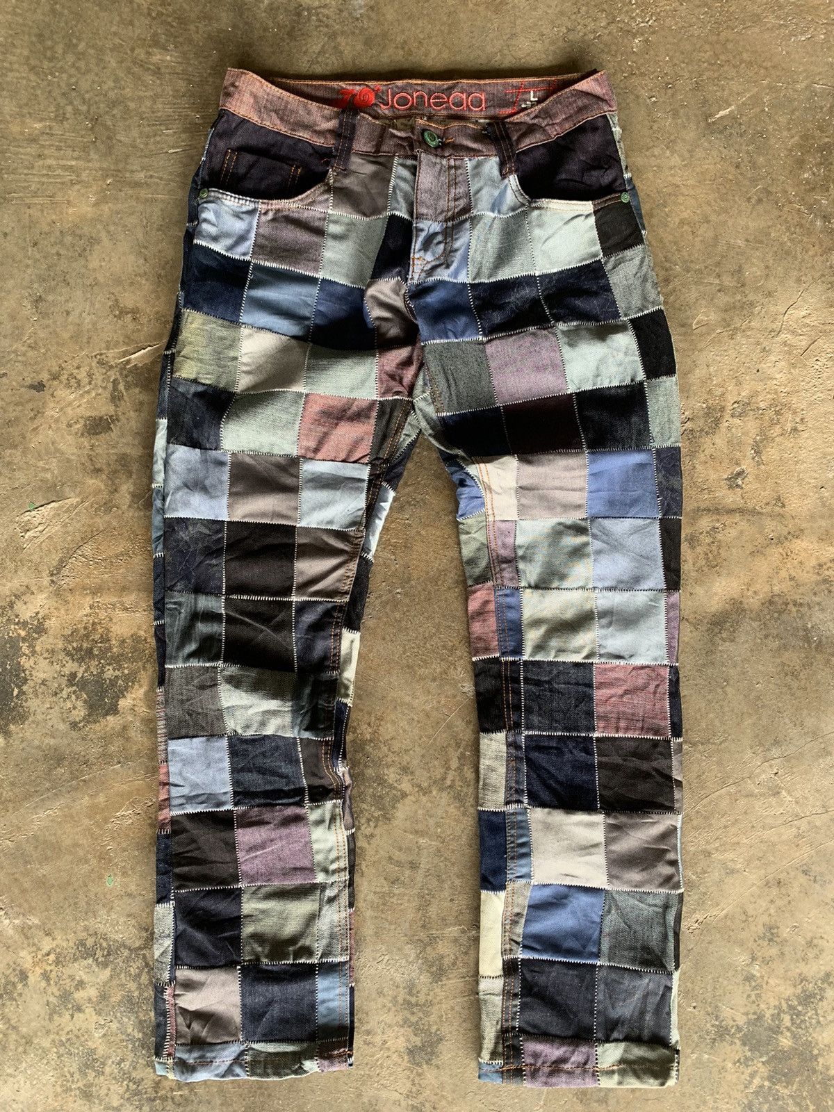 Beauty Beast × Japanese Brand Rare🔥joneaa patchwork jeans Size US 32 / EU 48 - 1 Thumbnail
