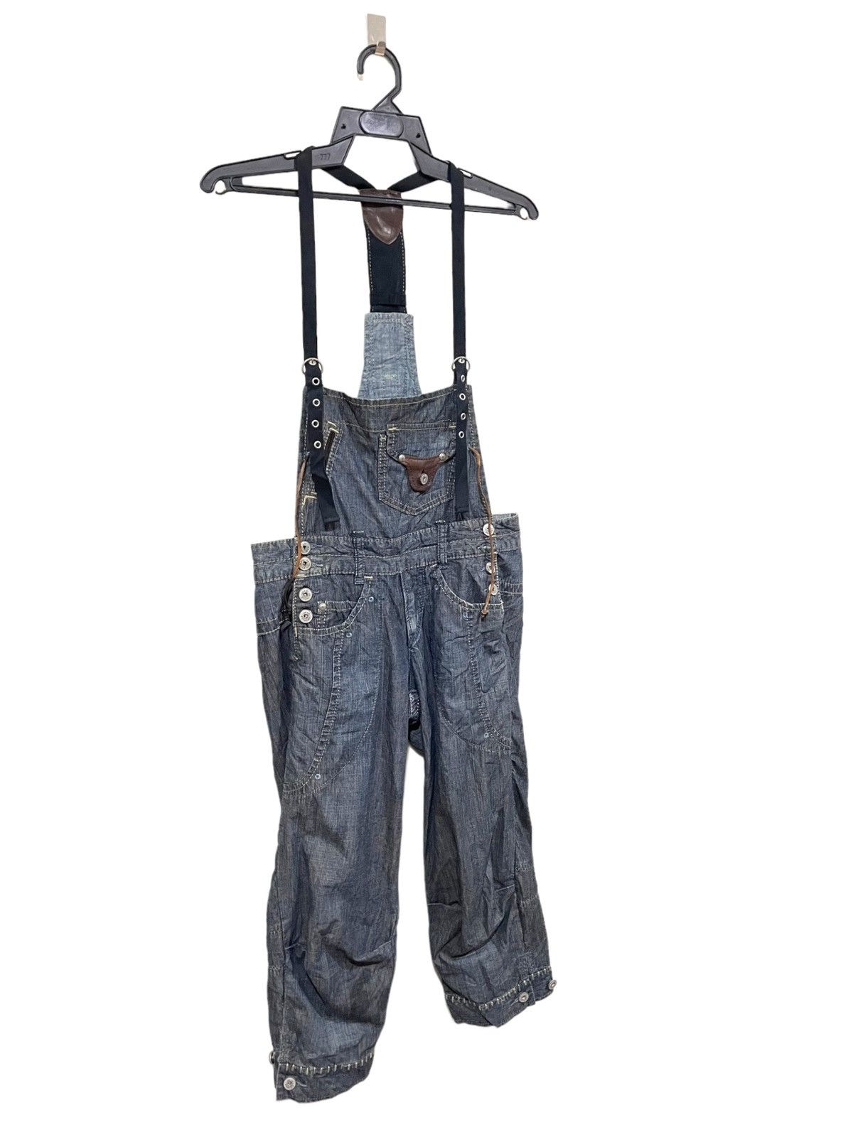 Marithe + Francois Girbaud × Vintage Very Rare🔥Marithe Francoise Girbaud Knee Quarter Jumpsuit Size 32" / US 10 / IT 46 - 2 Thumbnail