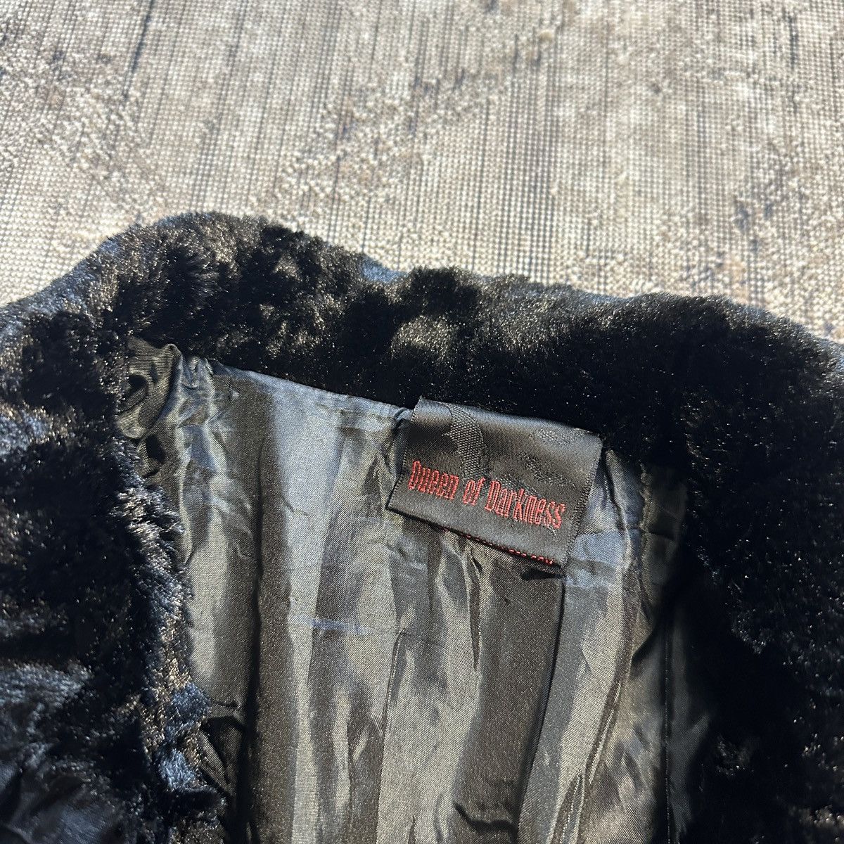 20471120 × Beauty Beast × Seditionaries Queen Of Darkness Faux Fur Lace Ghotic Black Jacket Size L / US 10 / IT 46 - 7 Thumbnail
