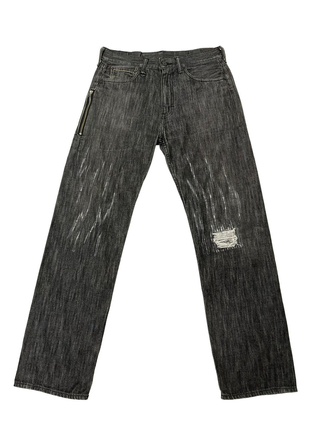 Fragment Design Levi’s Fenom Fragment Design Distres Thin Denim Regular 6🟦0 Size US 32 / EU 48 - 11 Thumbnail