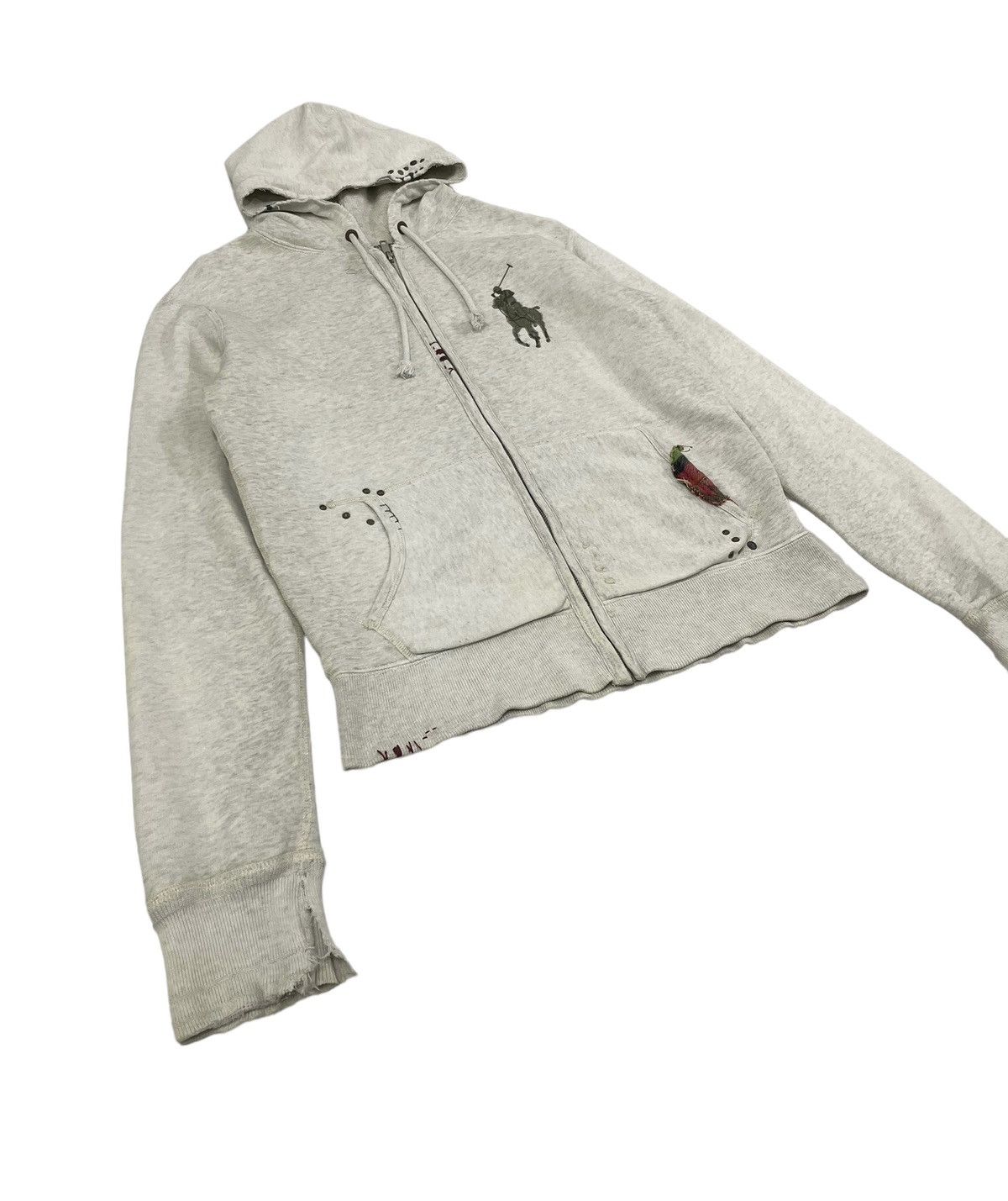 Polo Ralph Lauren Vintage RL Hoodie Embroidery Logo Talon Distress Hoodie Size US S / EU 44-46 / 1 - 3 Thumbnail