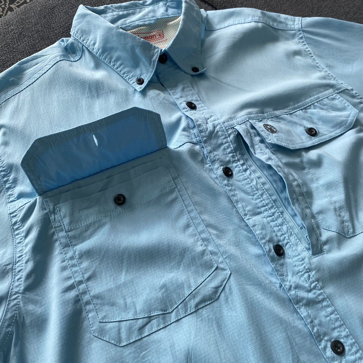 Coleman Coleman Outdoor Brand button up ERD GRUNGE THRASHED VINTAGE Size US L / EU 52-54 / 3 - 3 Thumbnail