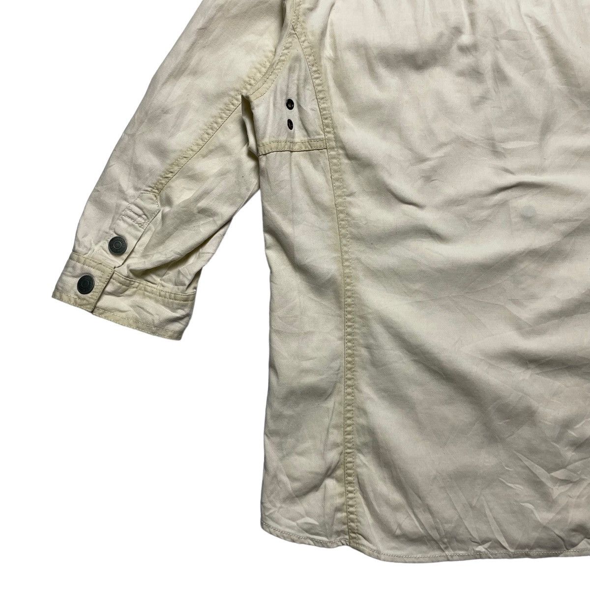 Le Grande Bleu (L.G.B.) 🇯🇵 IN THE ATTIC EMBROIDERED WORDING BUTTON UP SHIRT Size US M / EU 48-50 / 2 - 12 Thumbnail