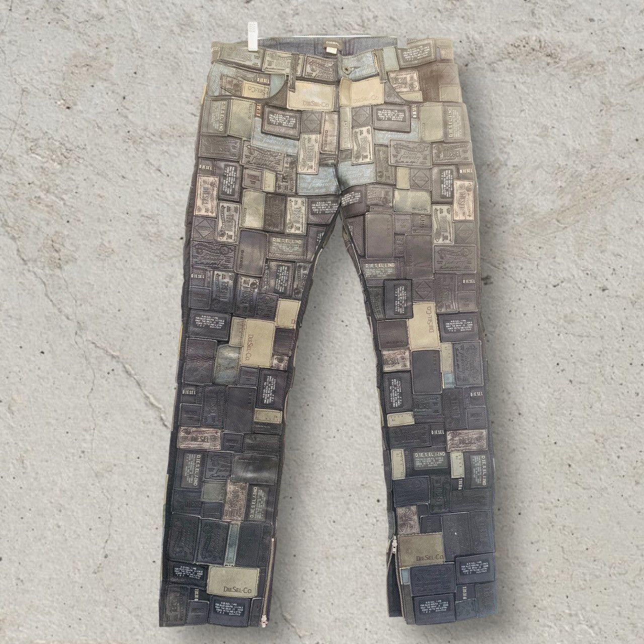Diesel DIESEL Size 32 REBOOT Leather Patchwork Pants Size US 32 / EU 48 - 5 Thumbnail