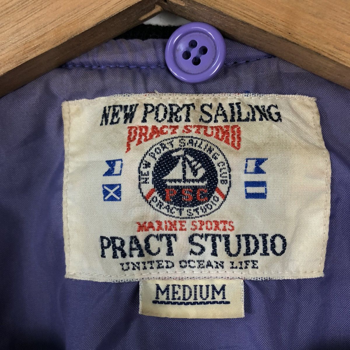 Japanese Brand VINTAGE BOMBER JACKET PRACT STUDIO JAPAN BIG LOGO Size US M / EU 48-50 / 2 - 12 Thumbnail