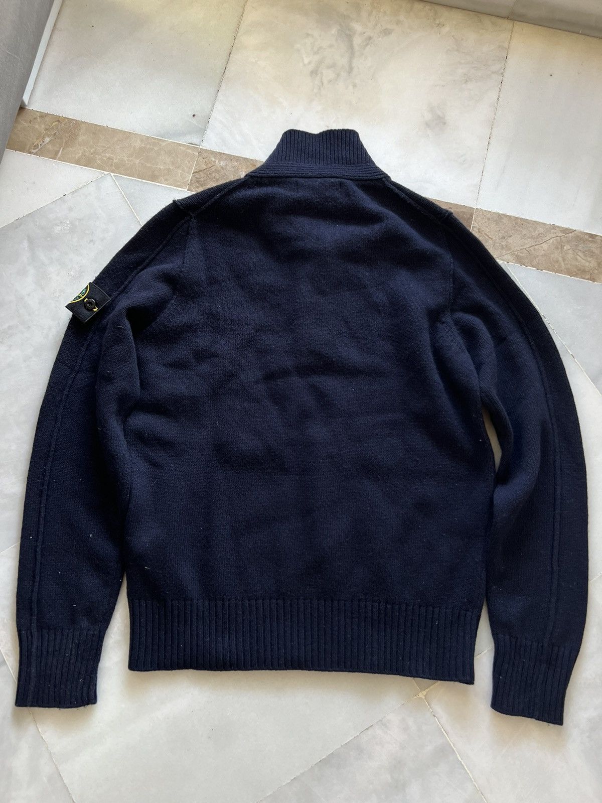 Stone Island × Vintage Stone island turtleneck button sweater Size US M / EU 48-50 / 2 - 12 Thumbnail
