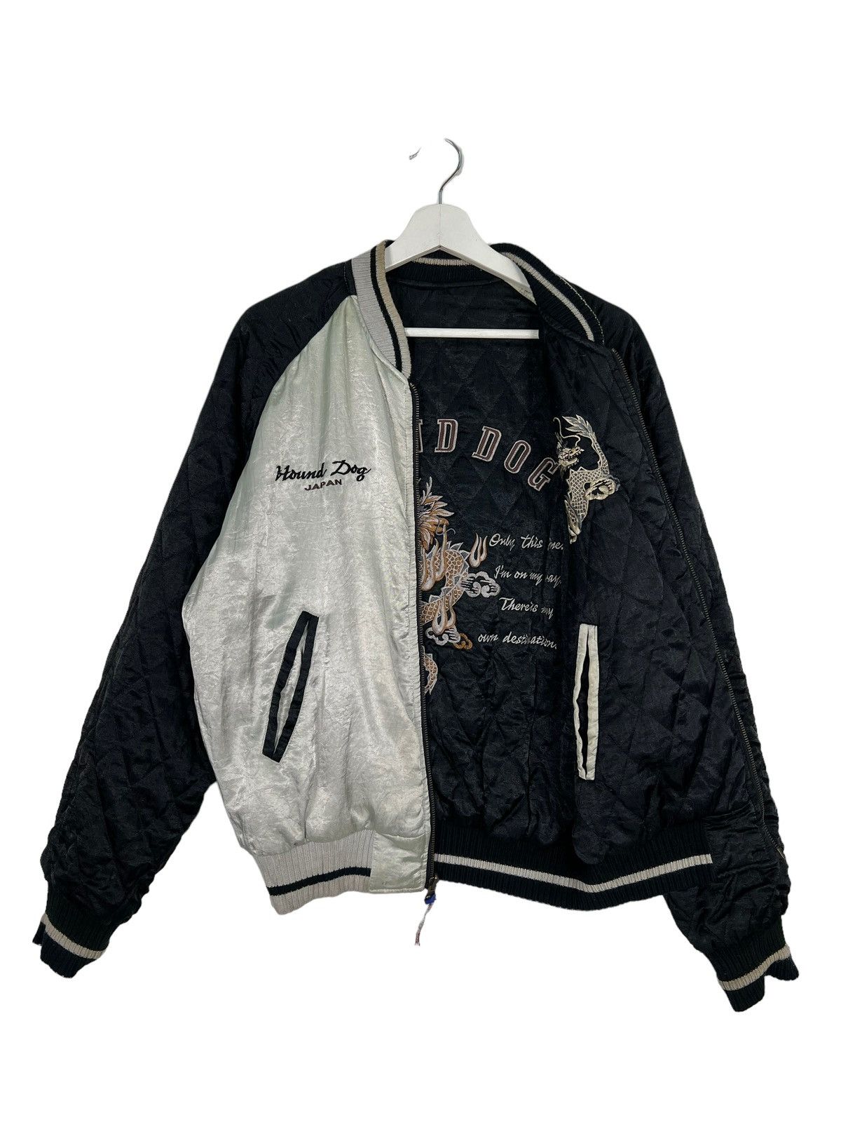 Japanese Brand 💥 PAZZOS REVERSIBLE EMBROIDERY SUKAJAN JACKET Size US L / EU 52-54 / 3 - 4 Thumbnail