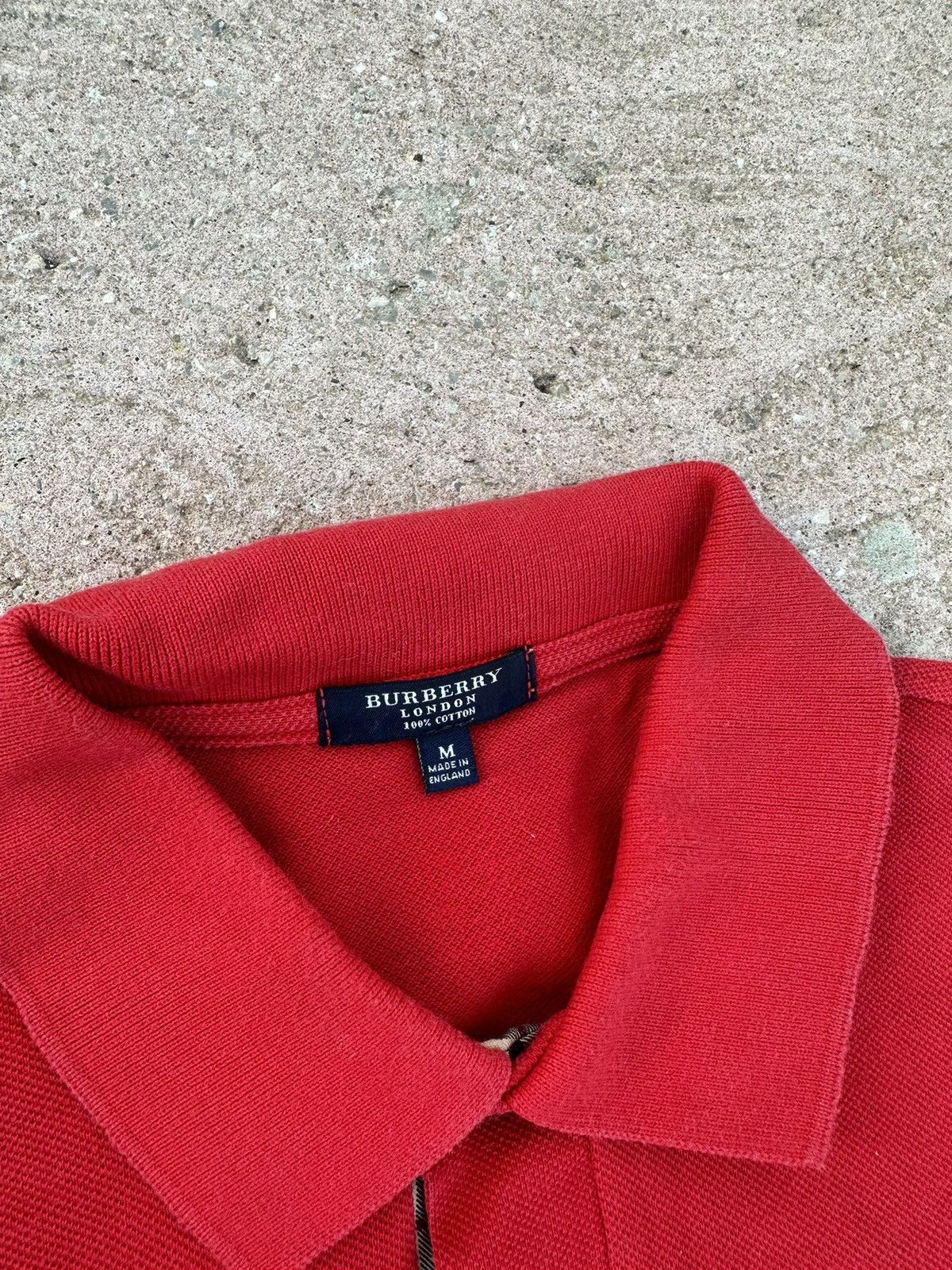 Burberry Burberry Polo Tee T Shirt Red Size US M / EU 48-50 / 2 - 3 Thumbnail