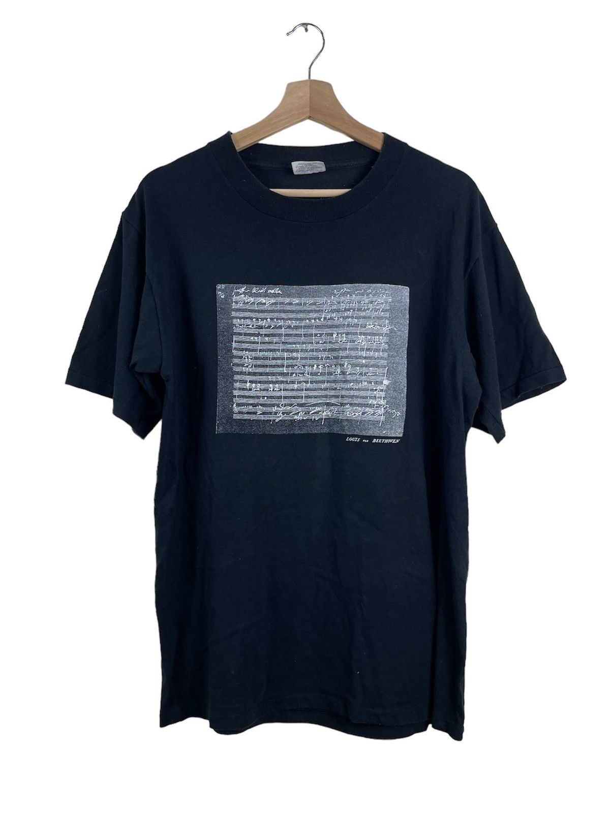 Vintage Vintage Beethoven Manuscript Tee - Made in USA Size US L / EU 52-54 / 3 - 1 Thumbnail