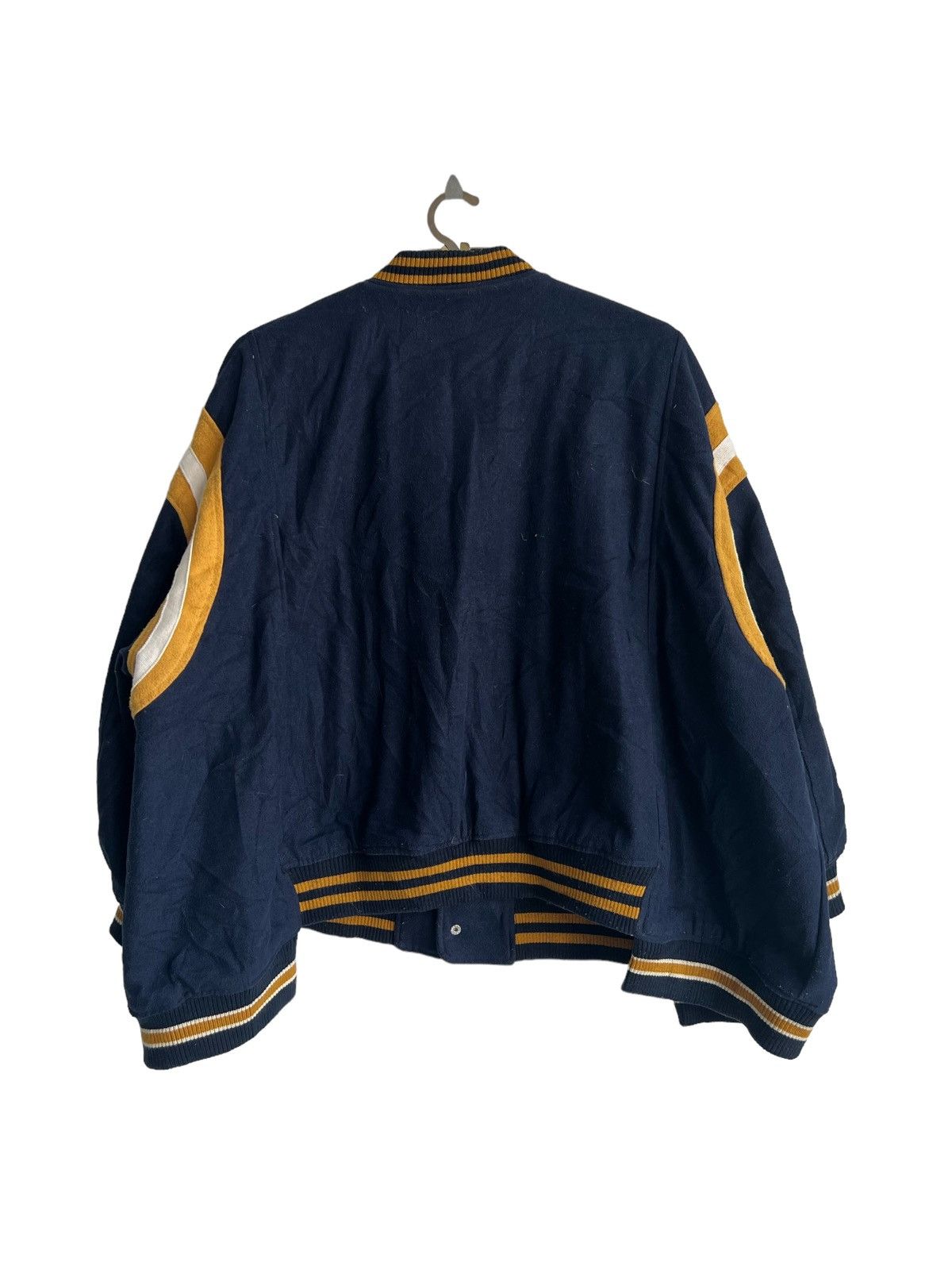 Avirex Rivet & Surge 🇯🇵 "Cafe" Milk & Espresso Hybrid Varsity Size US XL / EU 56 / 4 - 9 Thumbnail
