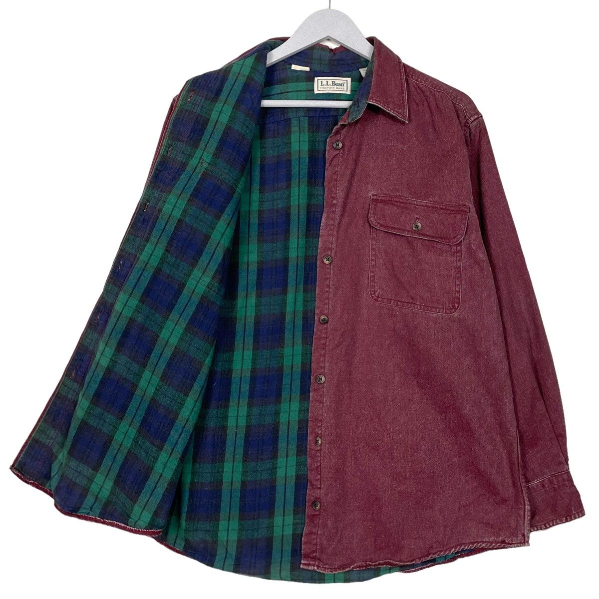 L.L. Bean × Vintage 💥VINTAGE LL BEAN USA BUTTON WORKER SHIRT JACKET Size US M / EU 48-50 / 2 - 1 Thumbnail