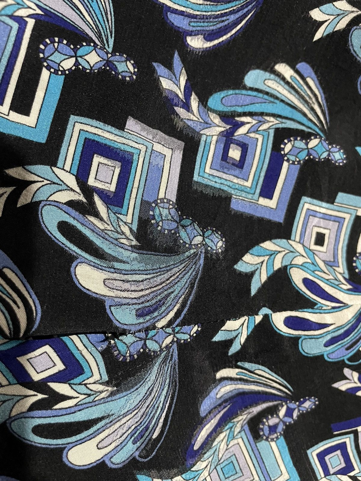 Emilio Pucci Emilio Pucci 💯 Silk Full-print Distressed Drawstring Pants Size 27" / US 4 / IT 40 - 20 Thumbnail