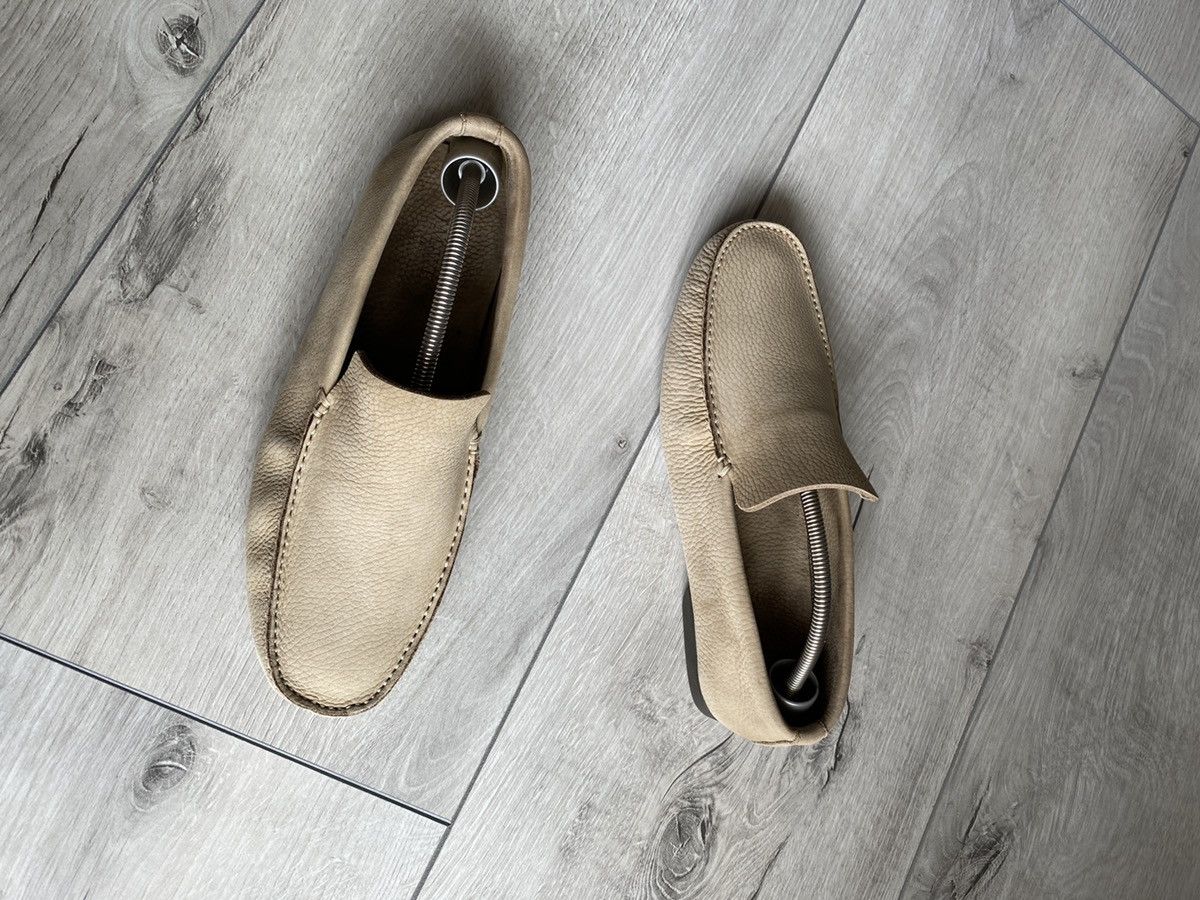 J.M. Weston J.M. Weston Beige Leather Moccasin Shoes Slip On Size US 9 / EU 42 - 4 Thumbnail