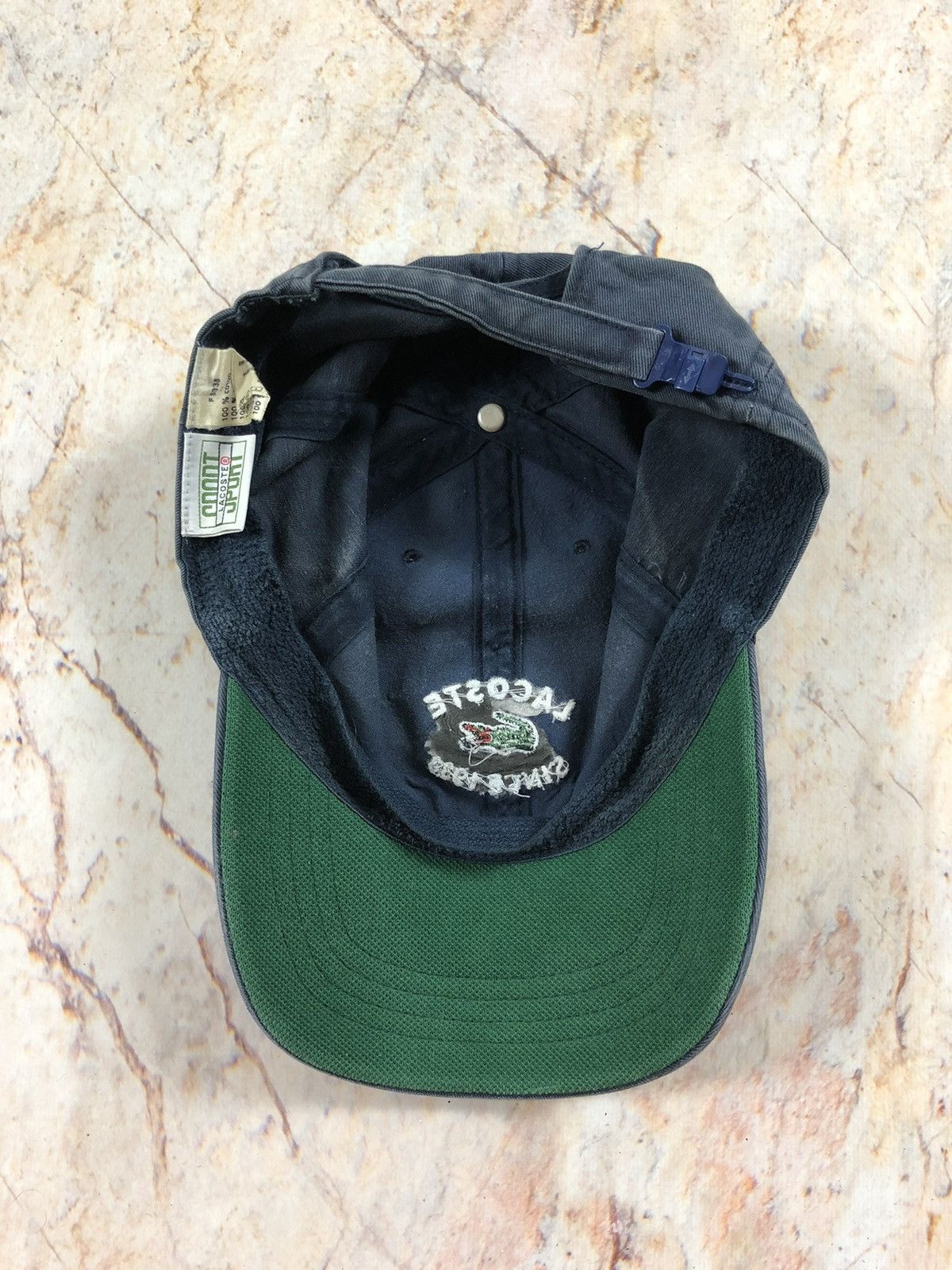 Lacoste × Vintage Lacoste vintage black logo cap Size ONE SIZE - 5 Thumbnail