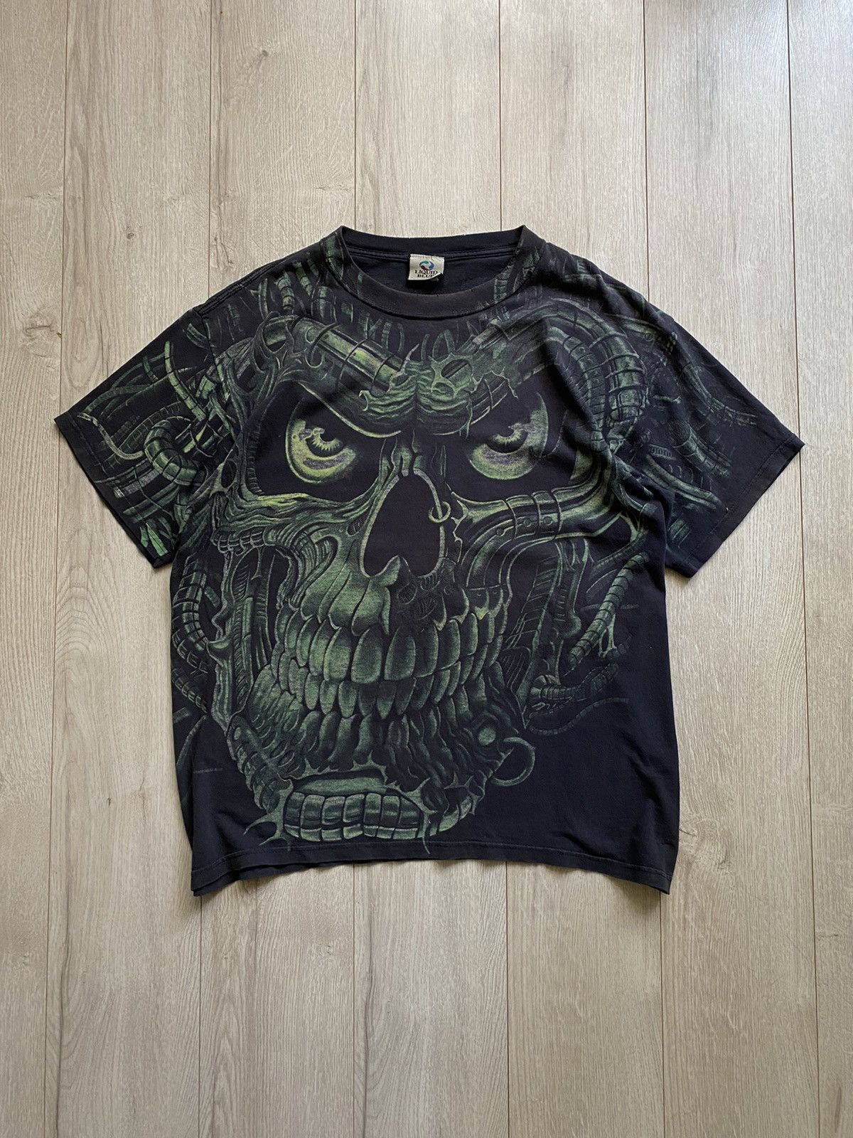 Liquid Blue Liquid blue t-shirt vintage 90s terminator skull tee Size US L / EU 52-54 / 3 - 1 Thumbnail