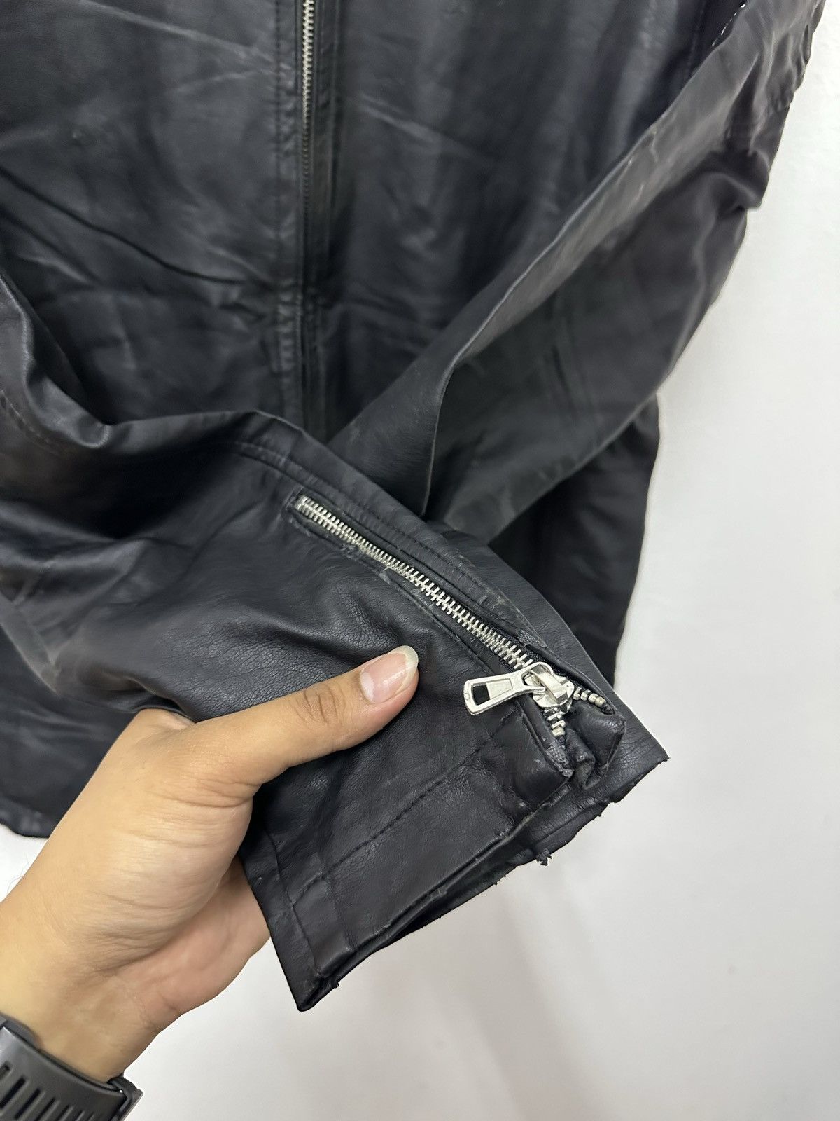 Japanese Brand × Vintage Vintage KMK Japan Brand Pu Leather Racing Jacket Size US S / EU 44-46 / 1 - 13 Thumbnail
