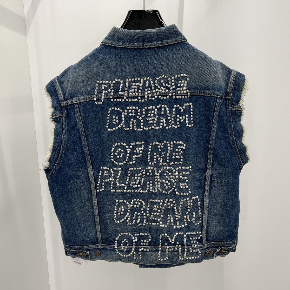Celine × Hedi Slimane Celine Studded Denim Vest Size US S / EU 44-46 / 1 - 2 Thumbnail
