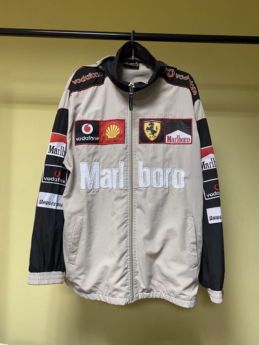 Vintage Marlboro Ferrari vintage Vodafone shell zip jacket | Grailed