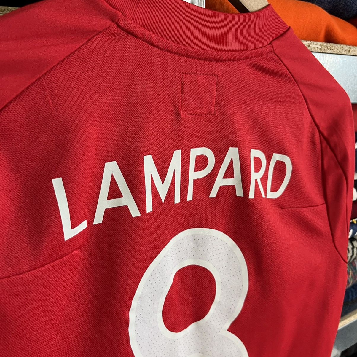Umbro 2010 UMBRO ENGLAND AWAY WORLD CUP #8 LAMPARD SOCCER JERSEY Size US L / EU 52-54 / 3 - 11 Thumbnail