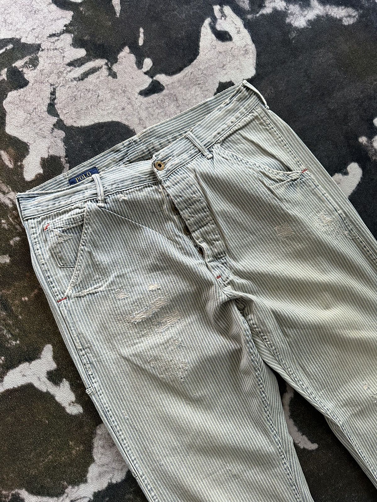 Polo Ralph Lauren 00s Polo Ralph Lauren carpenter wabash denim jeans Size US 34 / EU 50 - 4 Thumbnail