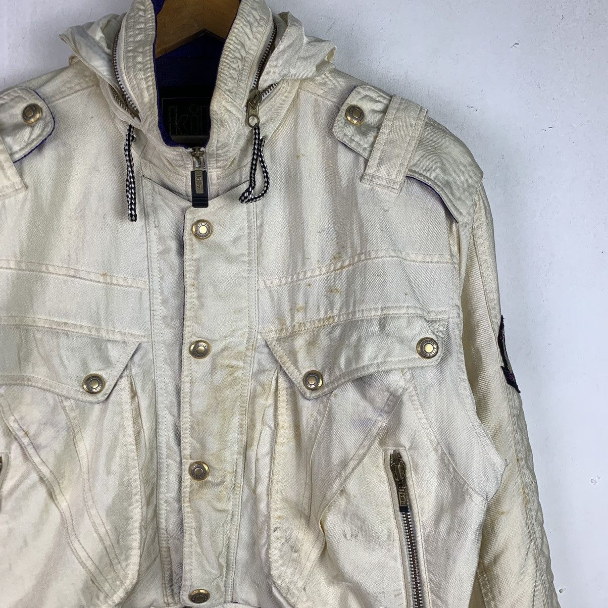 Asics × Vintage Killy Asics Hooded Bomber Jacket Rare Design Size US XXL / EU 58 / 5 - 5 Thumbnail
