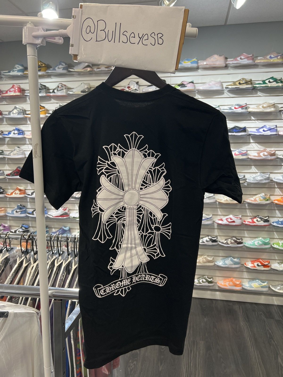 Chrome Hearts Chrome Hearts Tri Cross Black T-Shirt | Grailed
