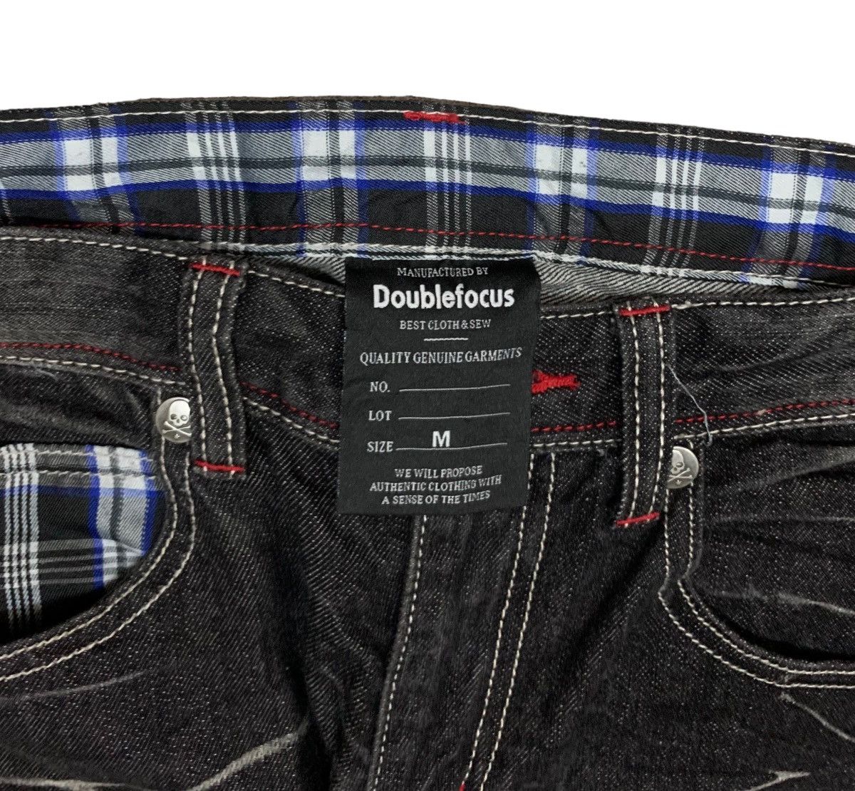 Japanese Brand × Tornado Mart Rare Design Vintage Japanese Brand Double Focus Jeans 1990s Size US 30 / EU 46 - 9 Thumbnail