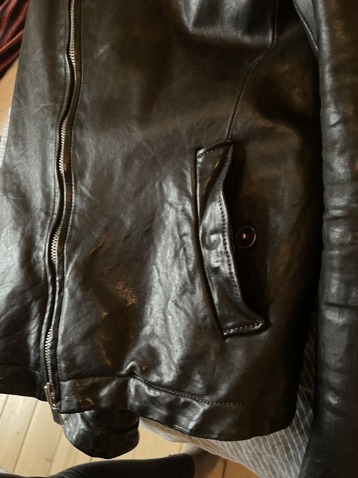 image of A1923 Leather Jacket in Black, Men's (Size Medium)