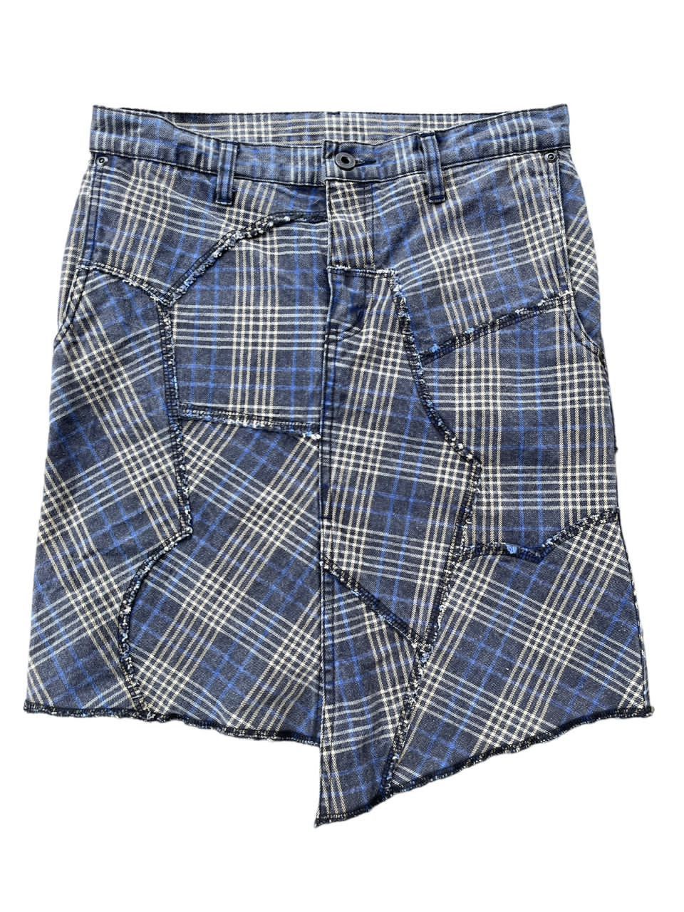 Hysteric Glamour Denim Patchwork Mini Skirt